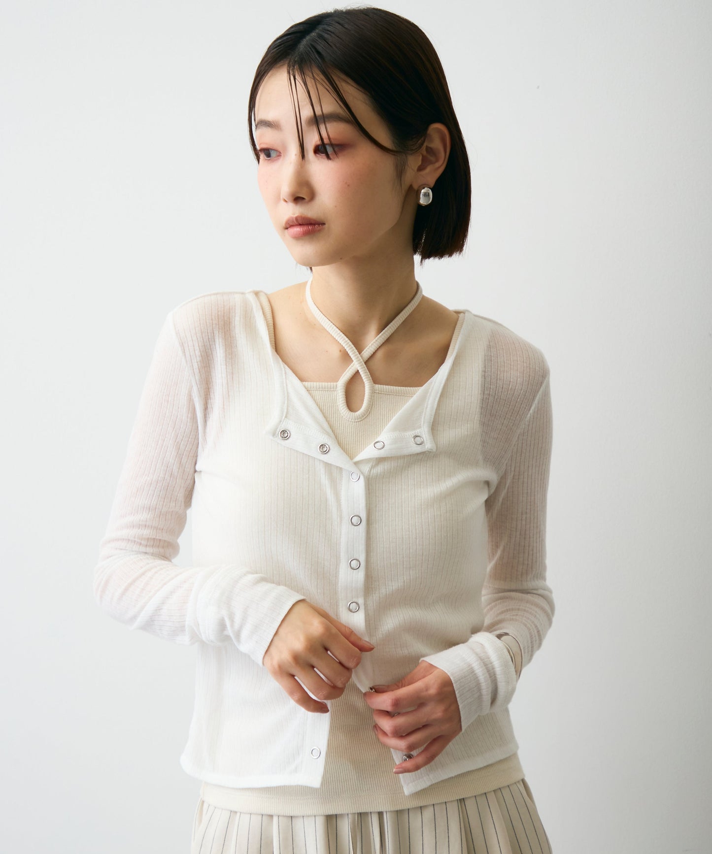 シアーテレコカーディガン