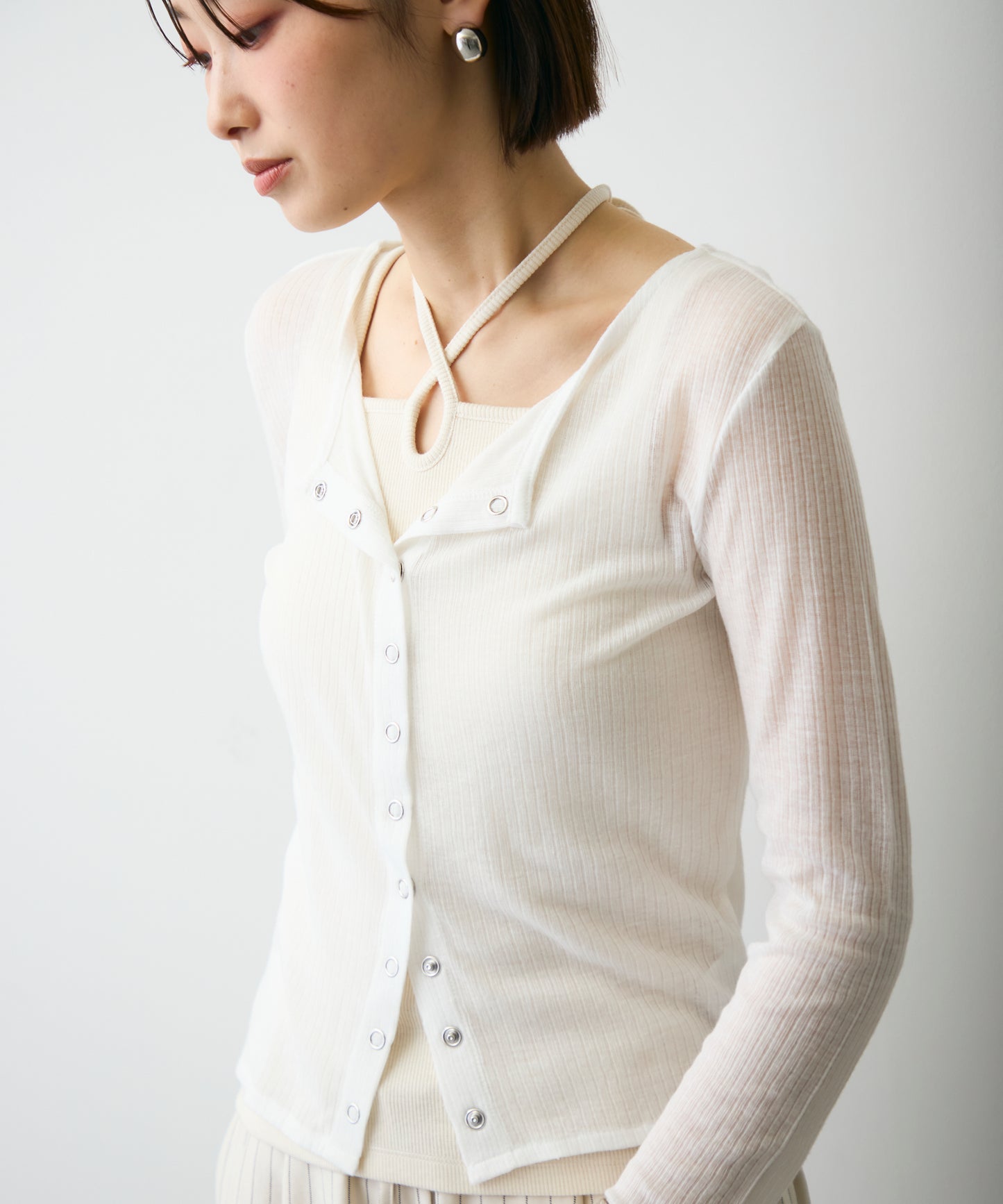 シアーテレコカーディガン