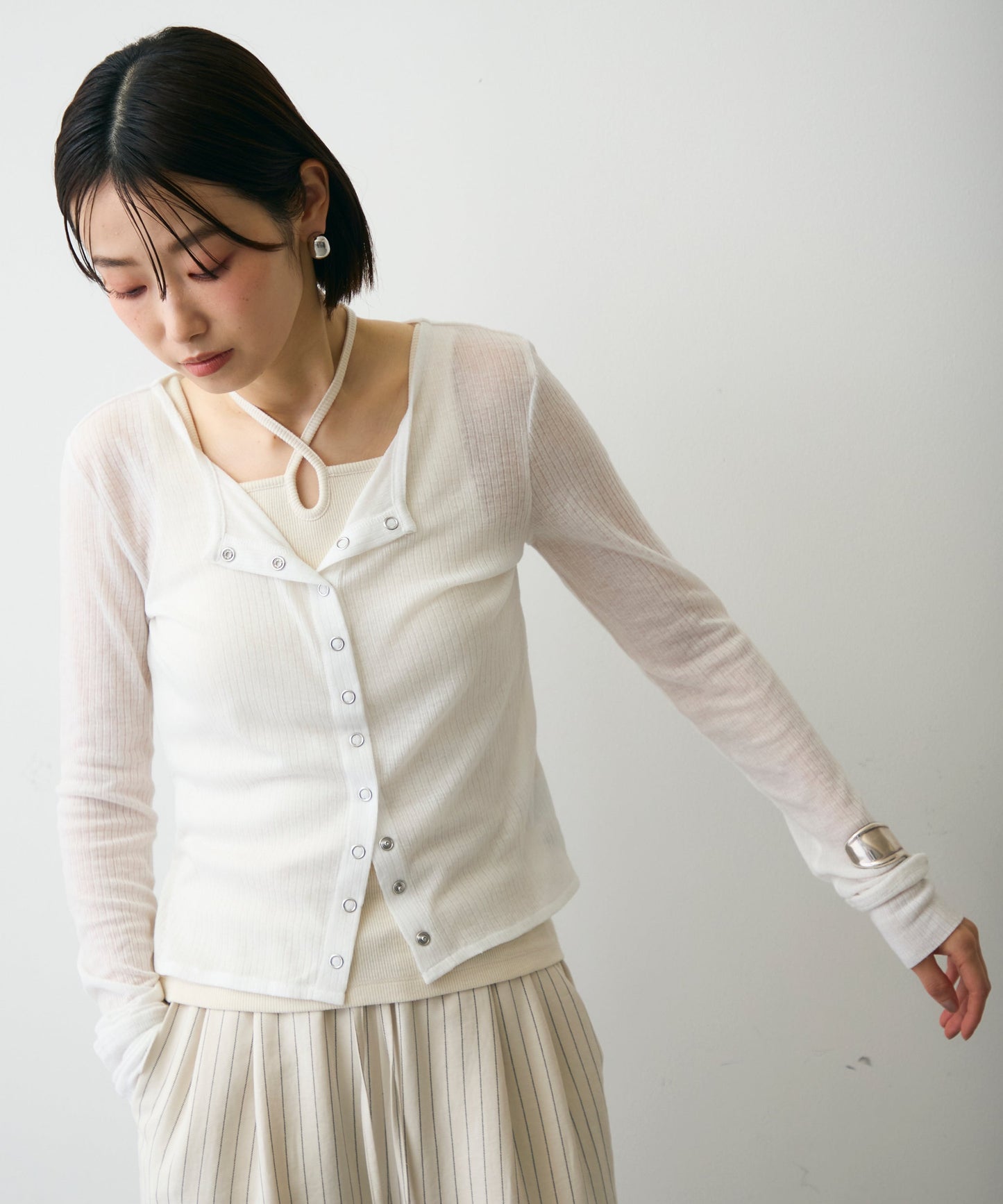 シアーテレコカーディガン