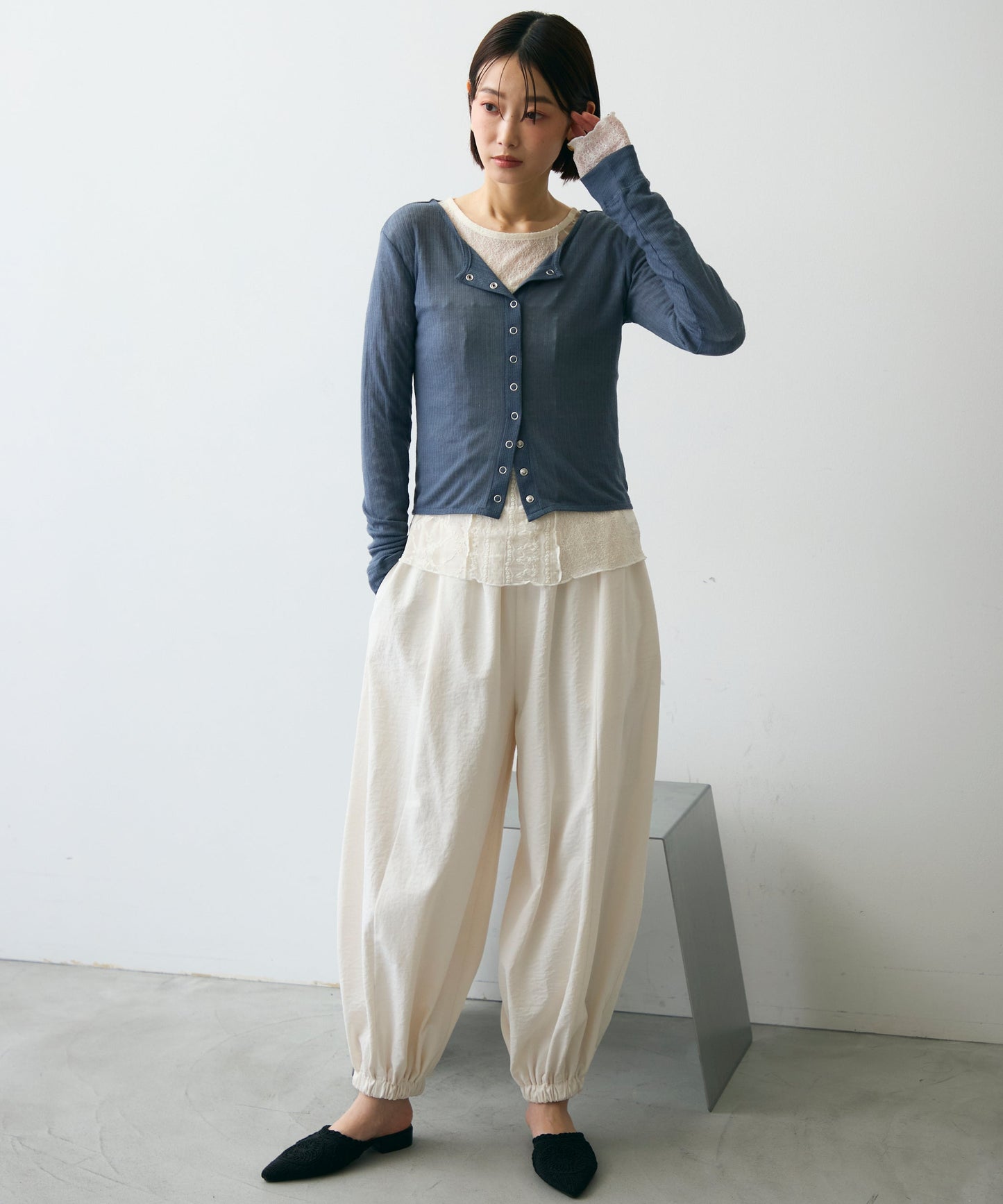 シアーテレコカーディガン