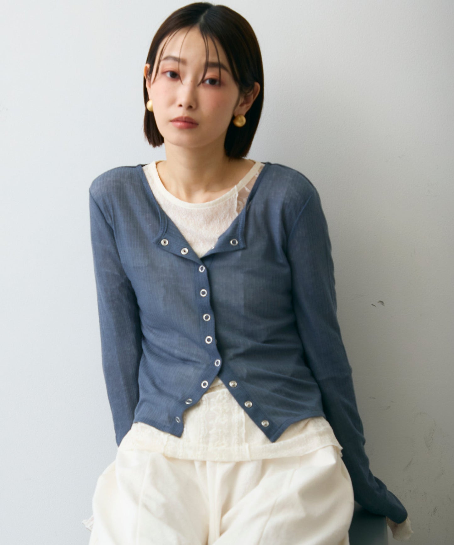 シアーテレコカーディガン