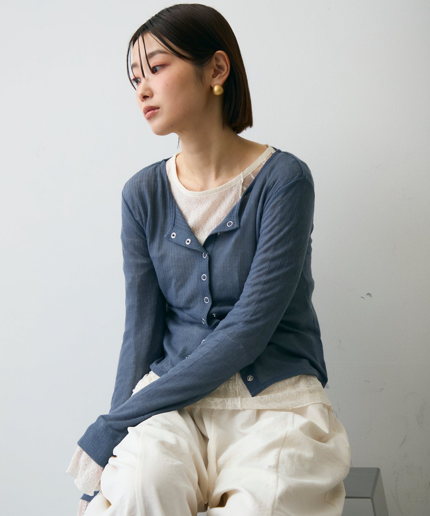 シアーテレコカーディガン