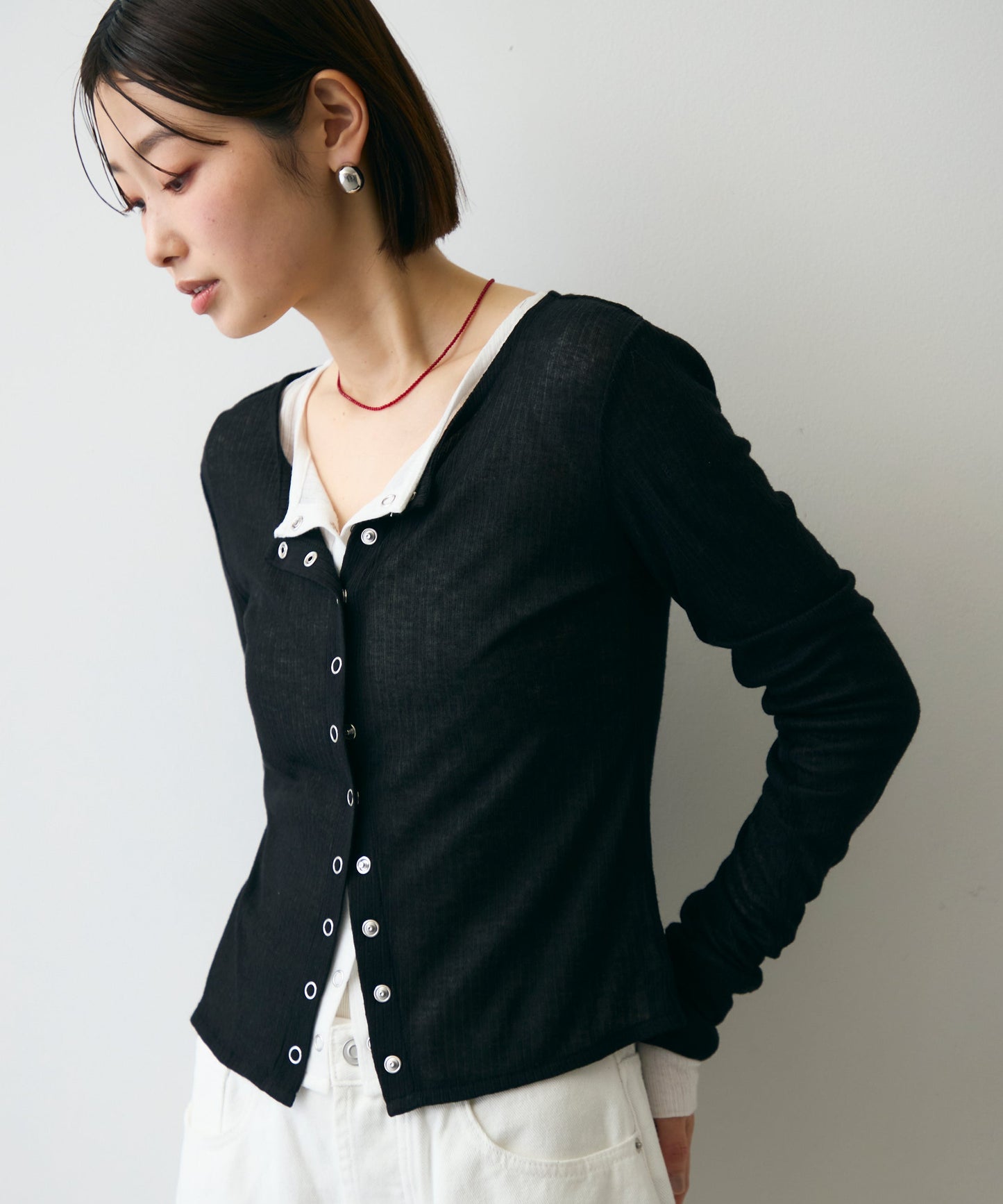 シアーテレコカーディガン