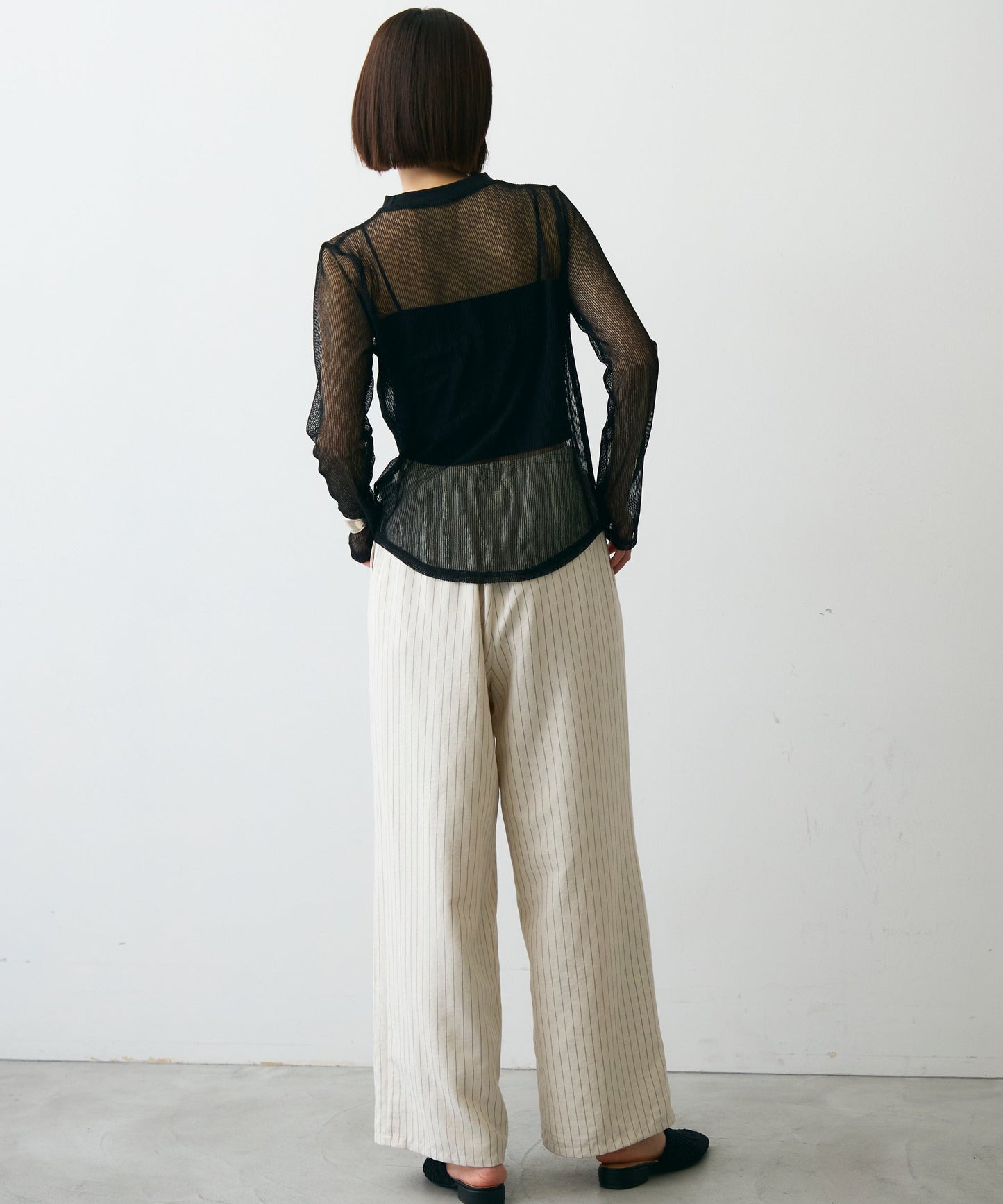 コードメッシュロングスリーブT