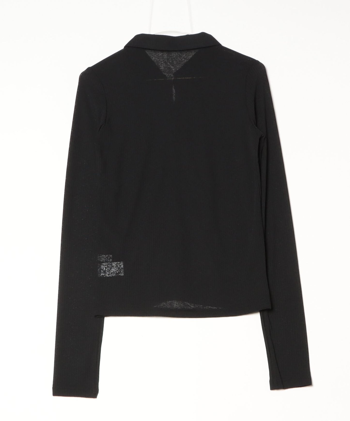 シアーテレコランダムボタンポロカーディガン