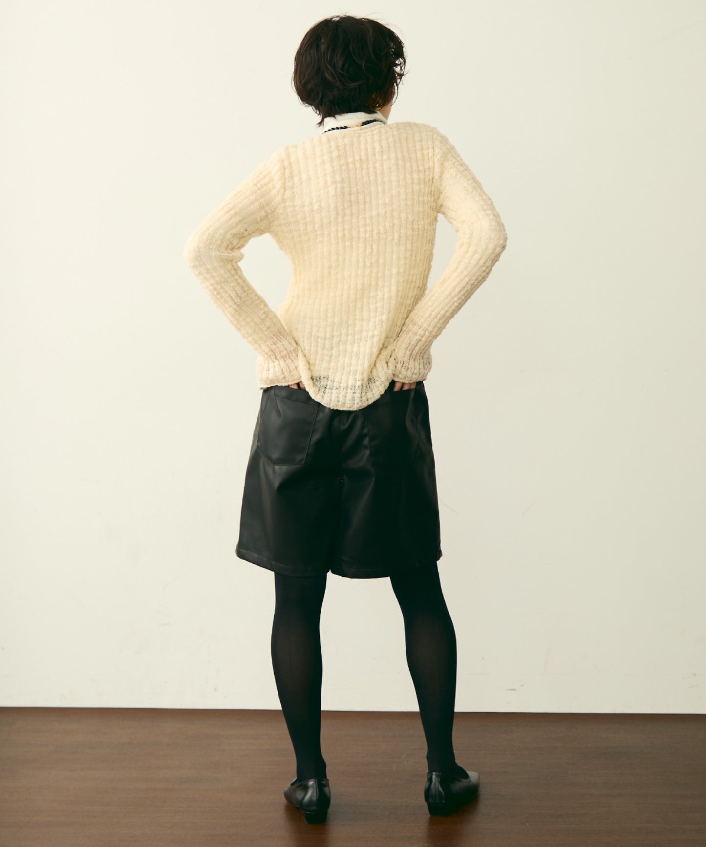 スラブループヤーンニットプルオーバー