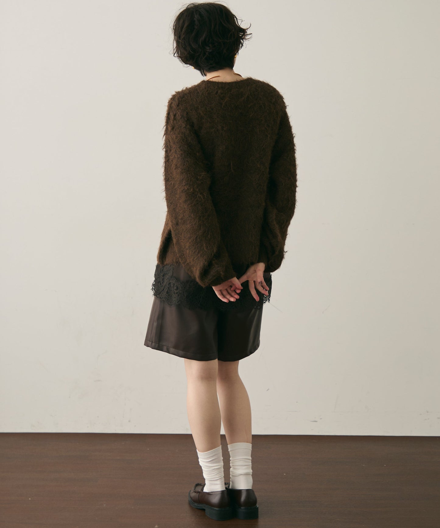 ウール混イエティシャギープルオーバー