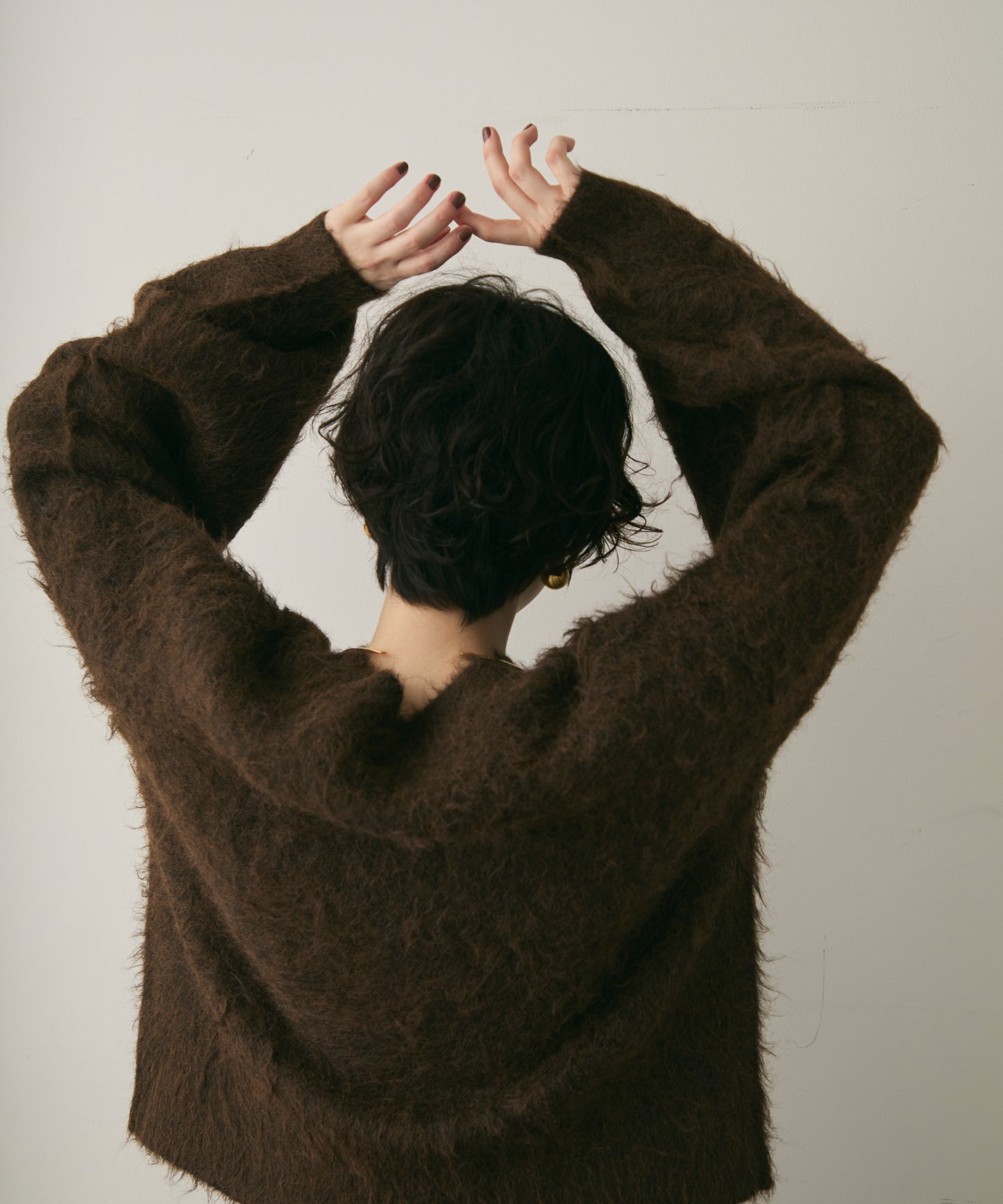 ウール混イエティシャギープルオーバー