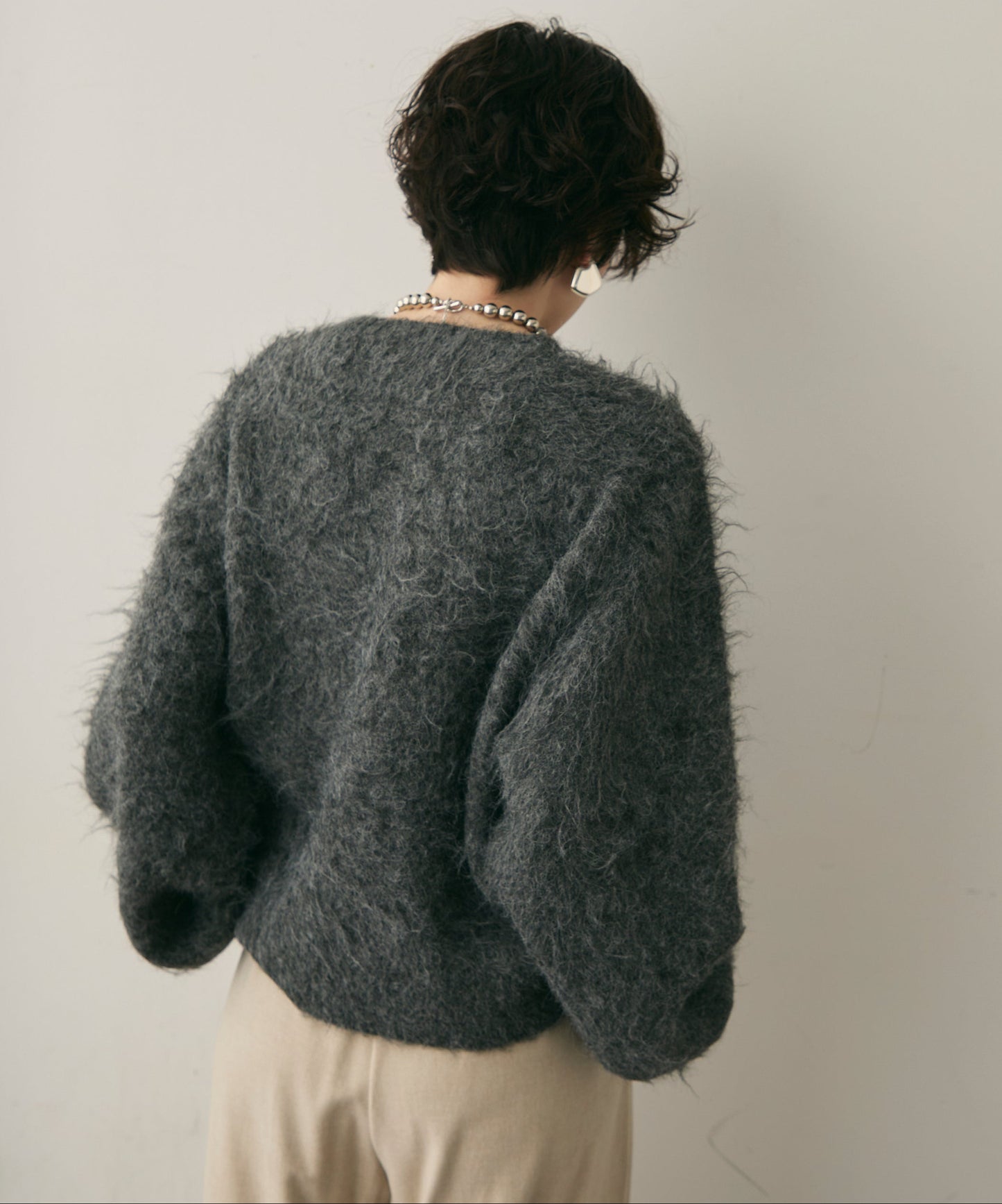 ウール混イエティシャギープルオーバー