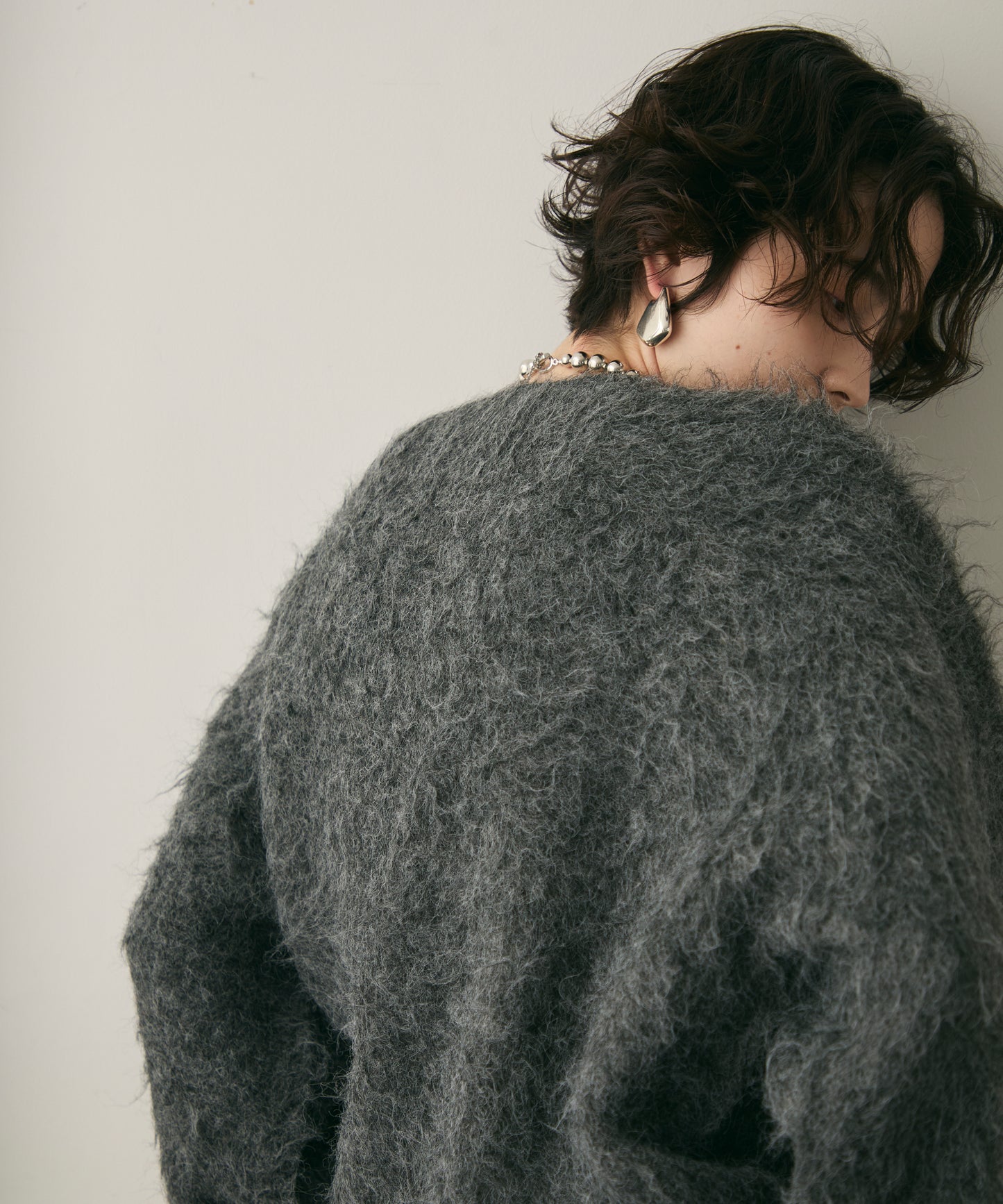 ウール混イエティシャギープルオーバー