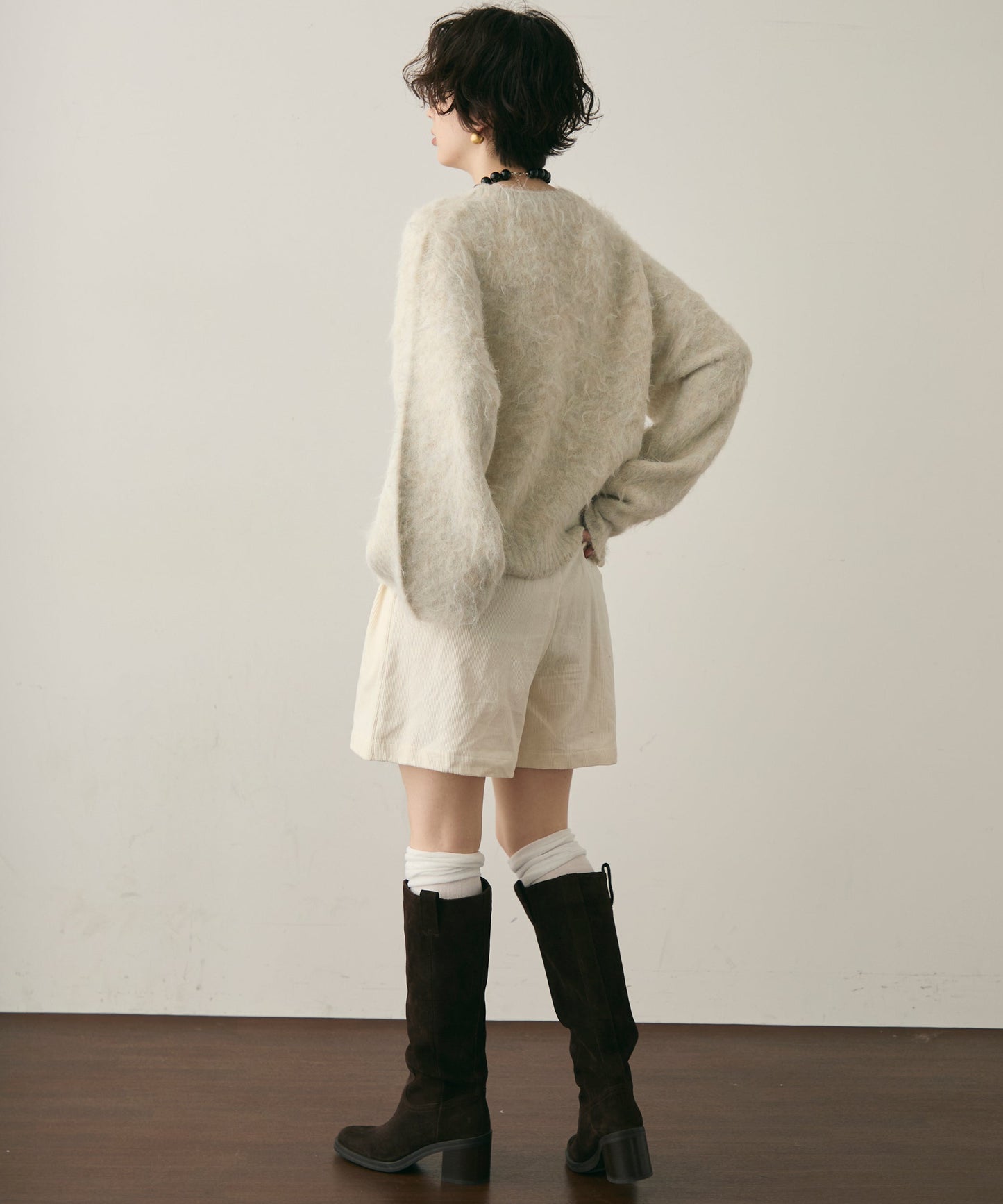 ウール混イエティシャギープルオーバー