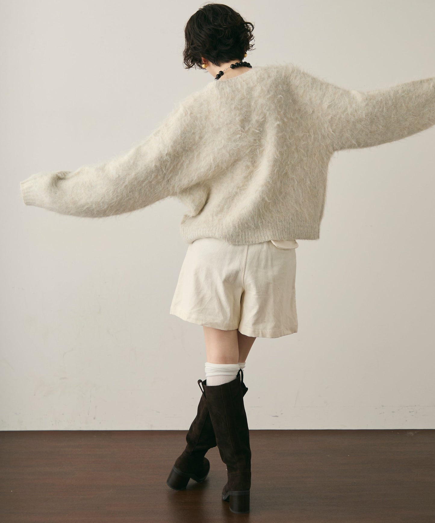 ウール混イエティシャギープルオーバー