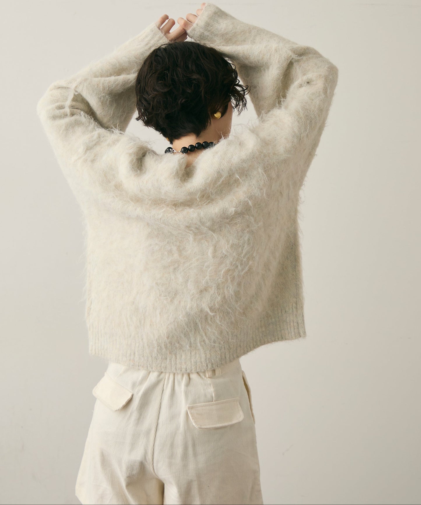 ウール混イエティシャギープルオーバー