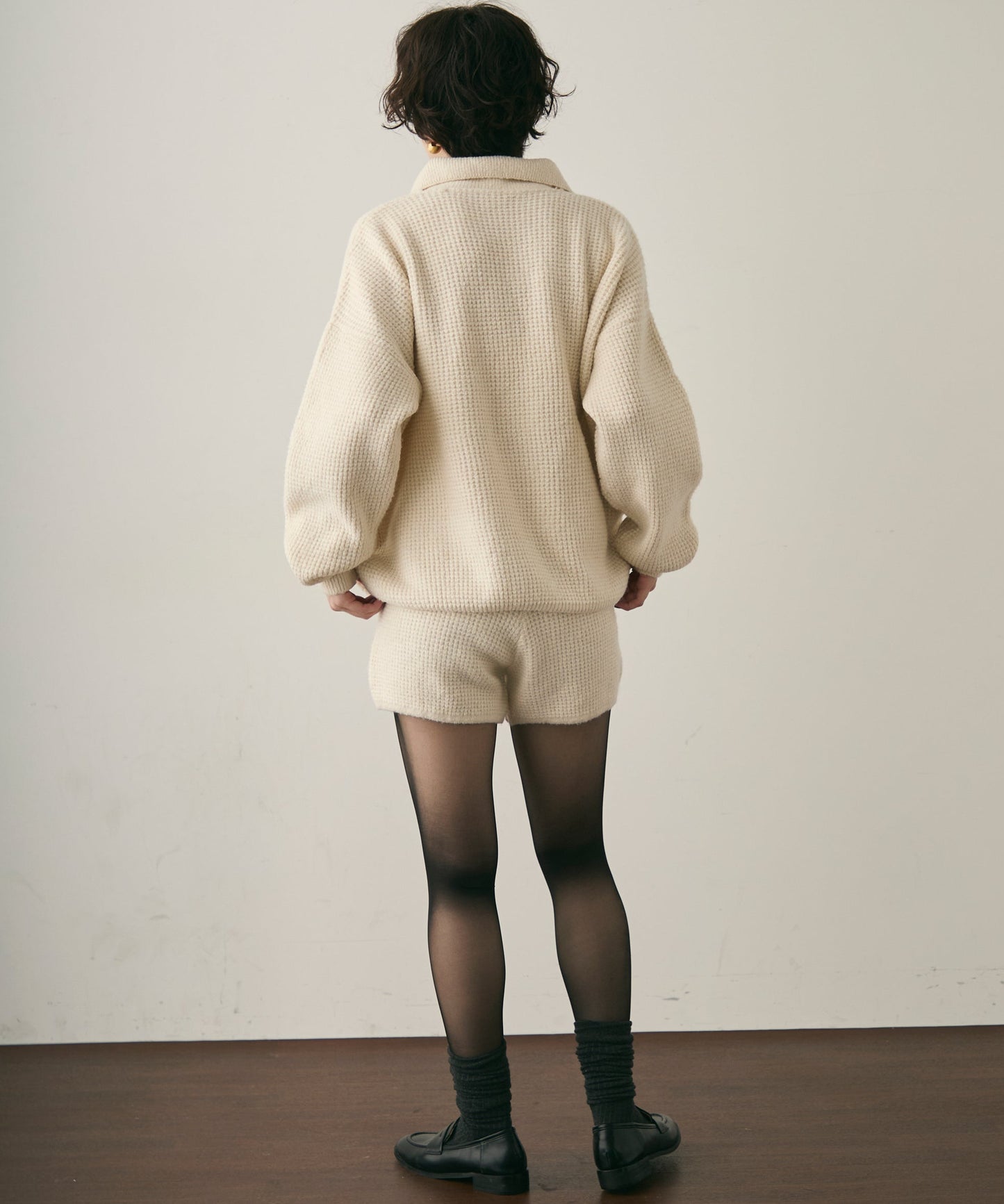 ニットスキッパー＋ショートパンツセットアップ
