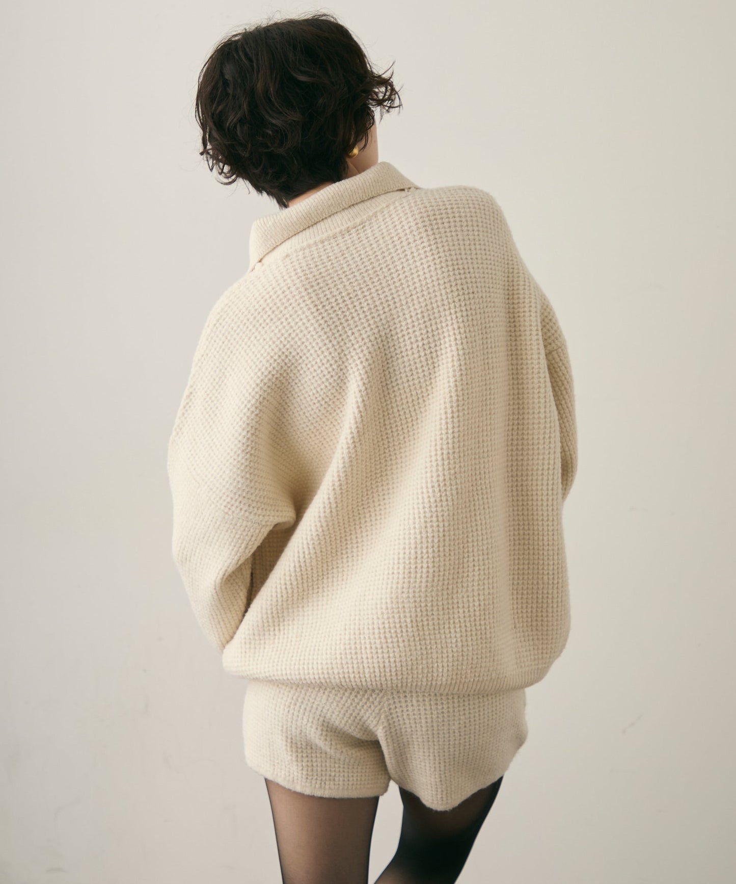 ニットスキッパー＋ショートパンツセットアップ