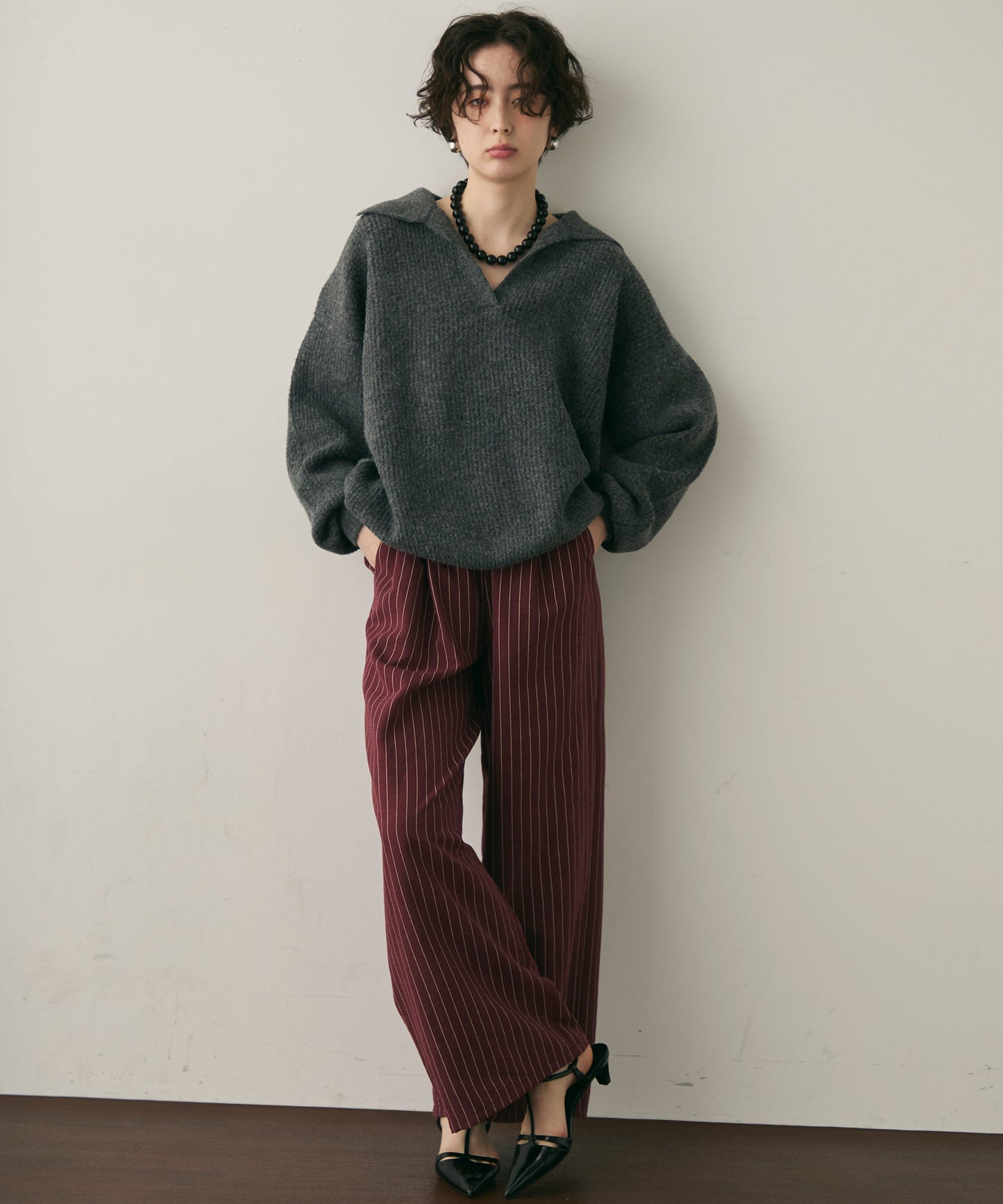 ニットスキッパー＋ショートパンツセットアップ