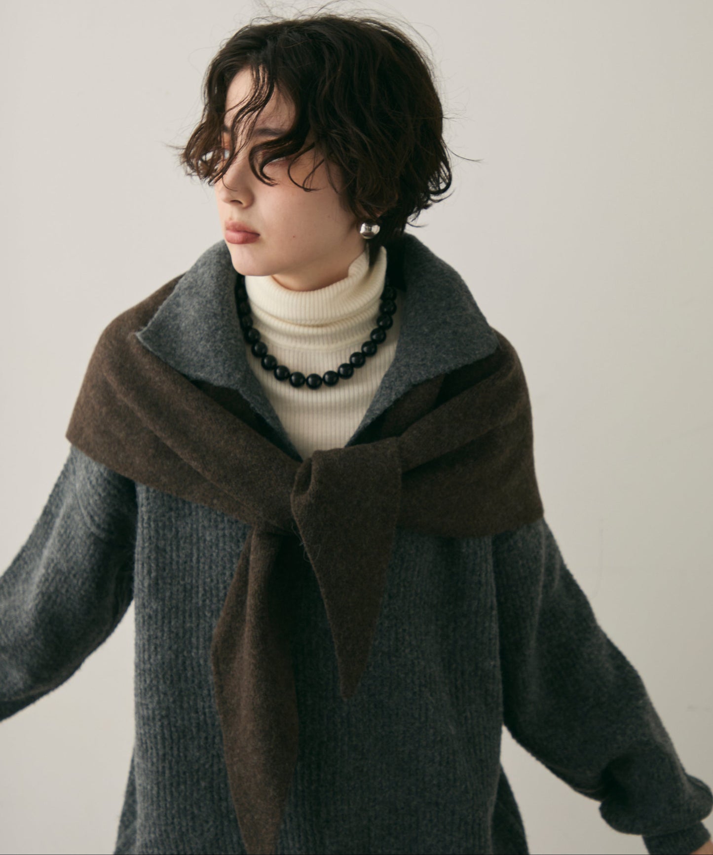 ニットスキッパー＋ショートパンツセットアップ