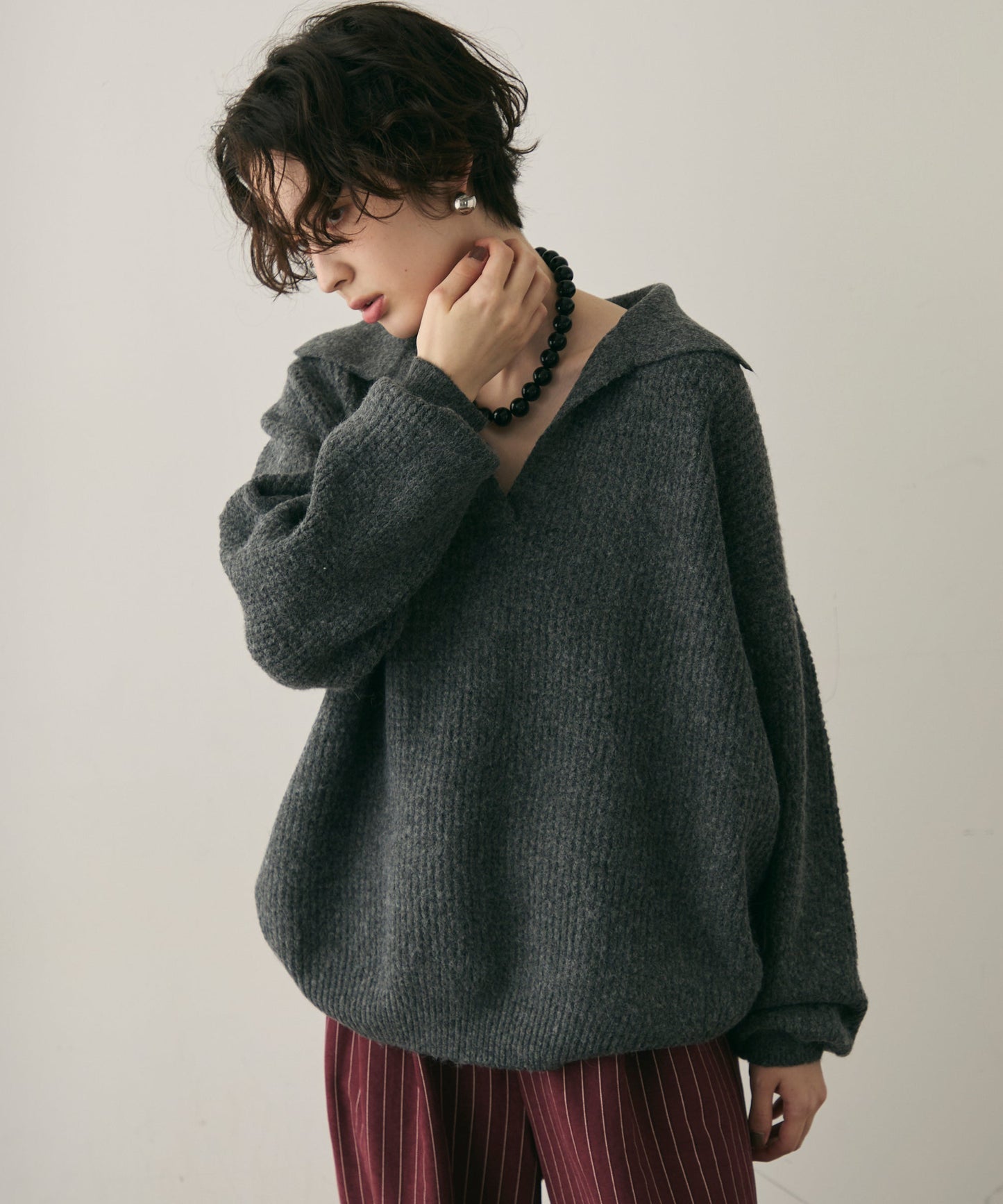 ニットスキッパー＋ショートパンツセットアップ