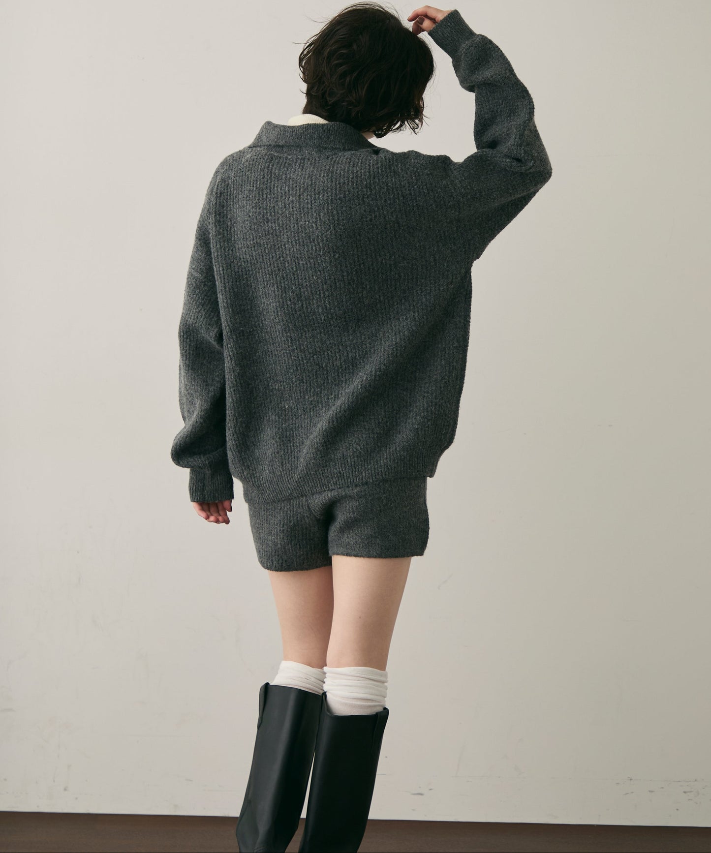 ニットスキッパー＋ショートパンツセットアップ