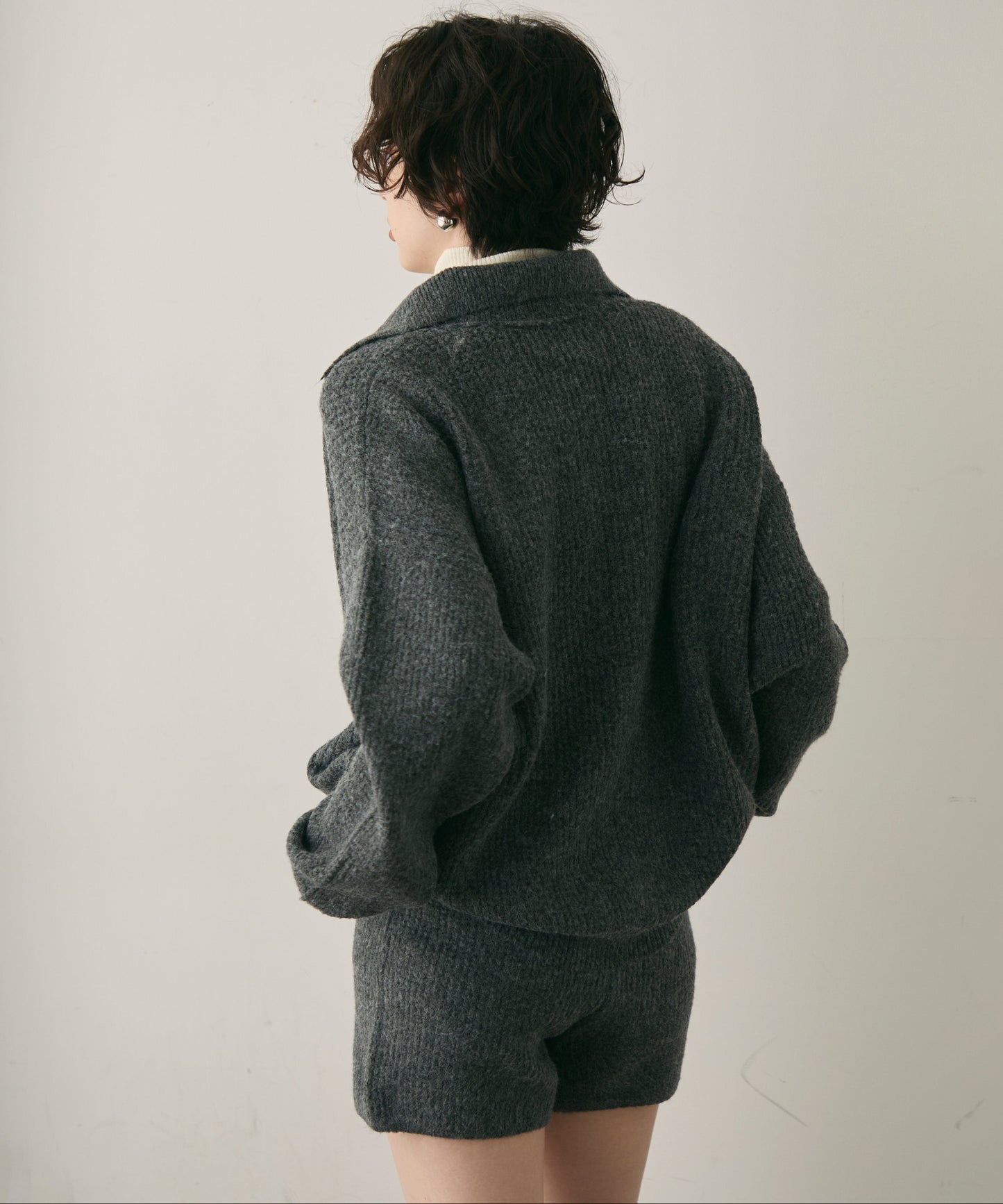 ニットスキッパー＋ショートパンツセットアップ