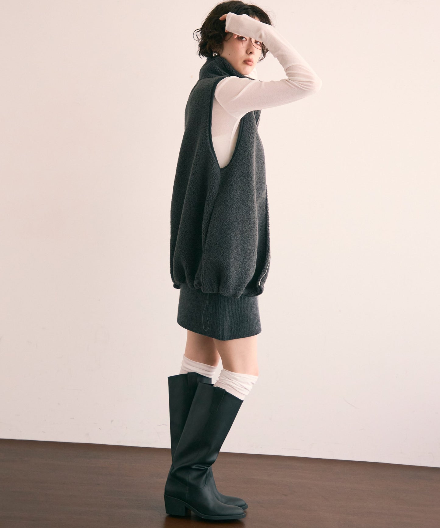 ニットミニスカート