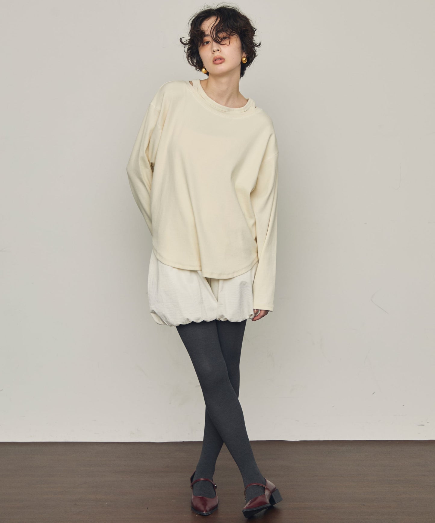 TPUワッシャーバルーンミニパンツ