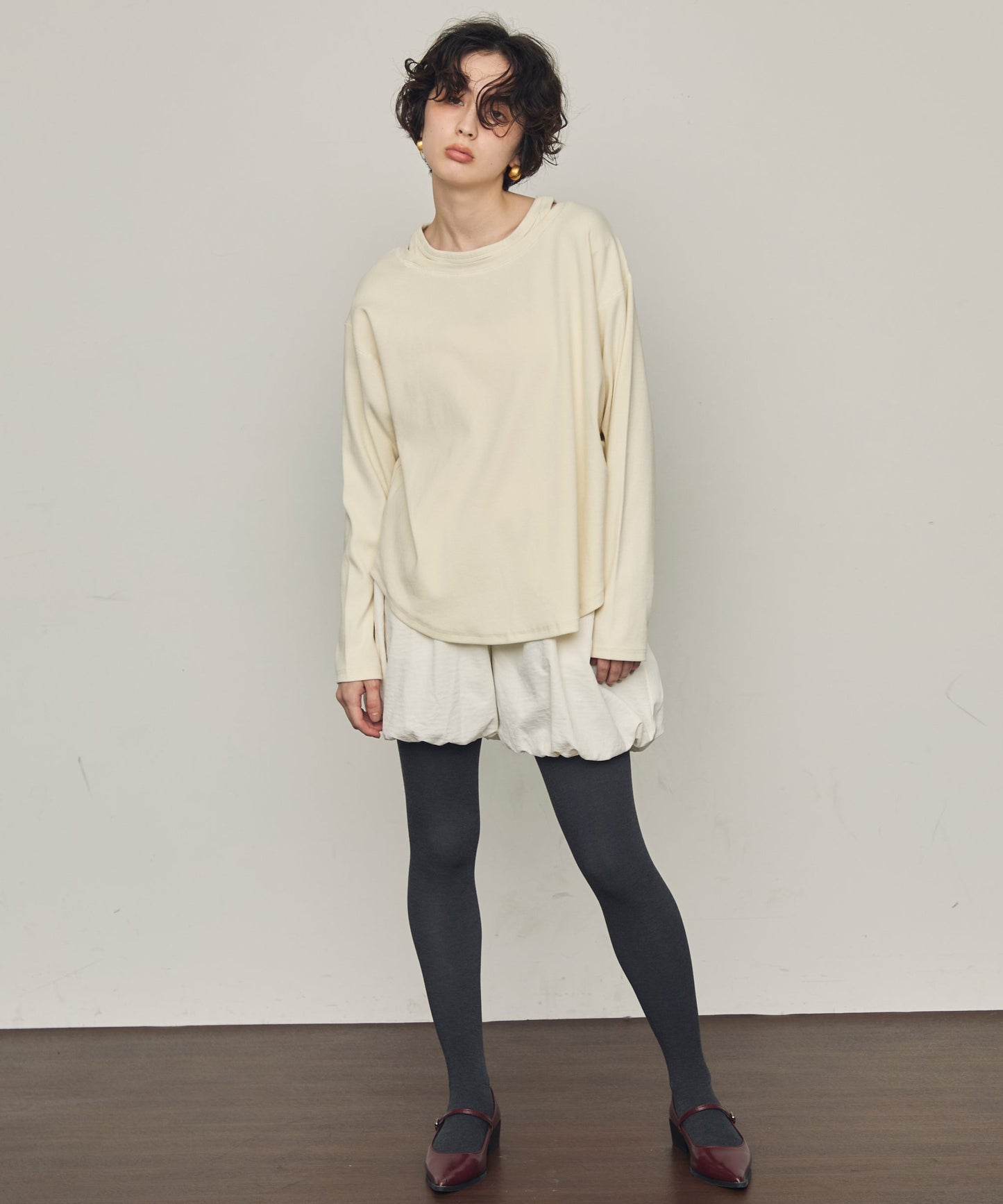 TPUワッシャーバルーンミニパンツ