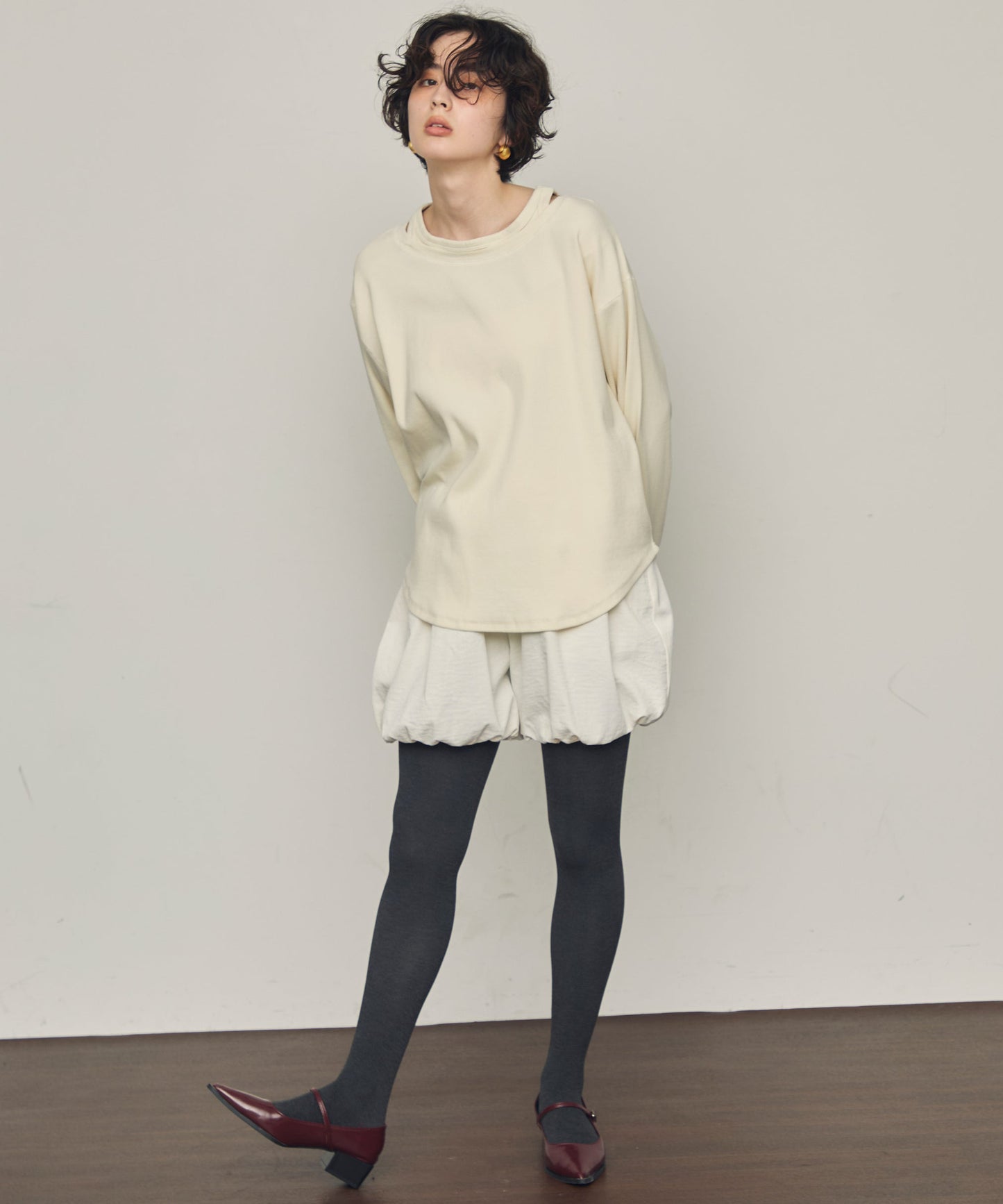 TPUワッシャーバルーンミニパンツ