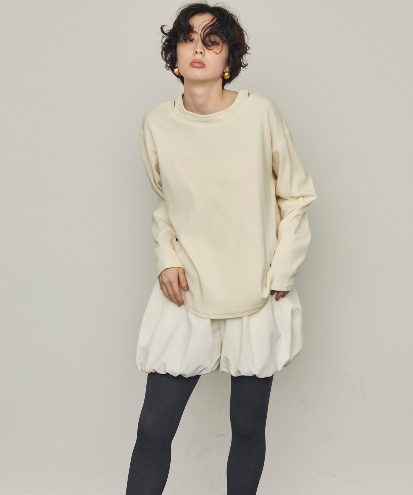 TPUワッシャーバルーンミニパンツ