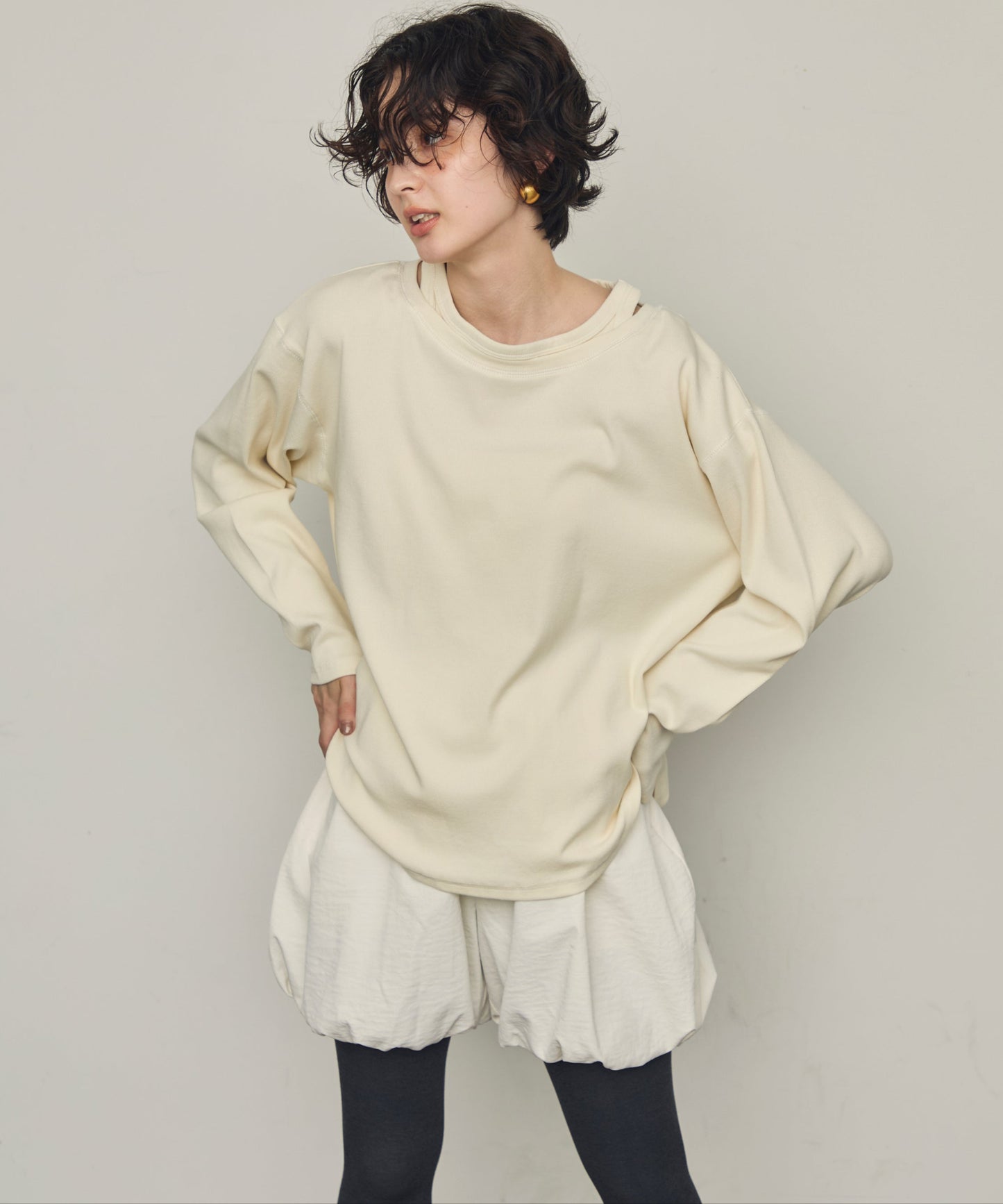 TPUワッシャーバルーンミニパンツ