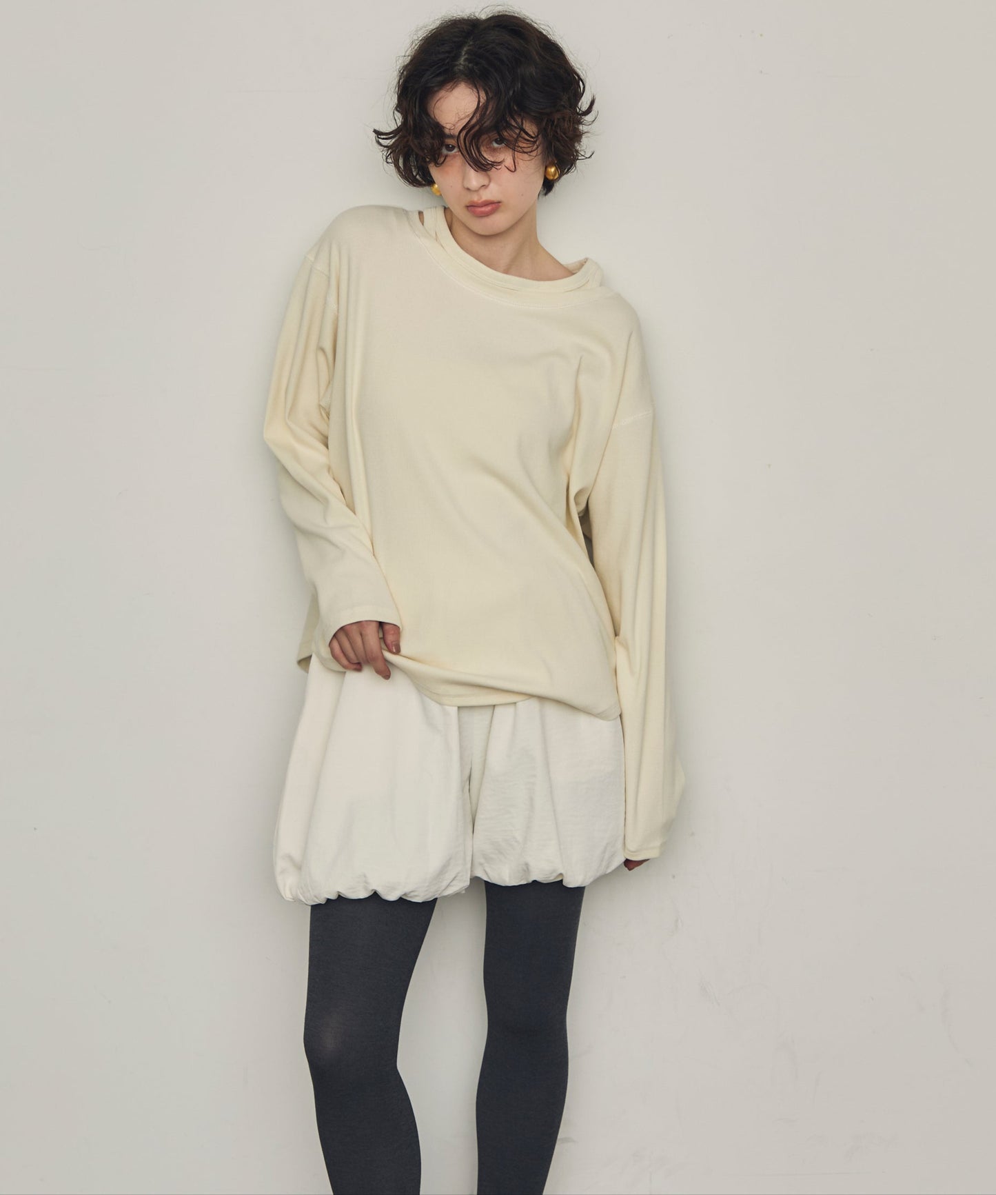 TPUワッシャーバルーンミニパンツ