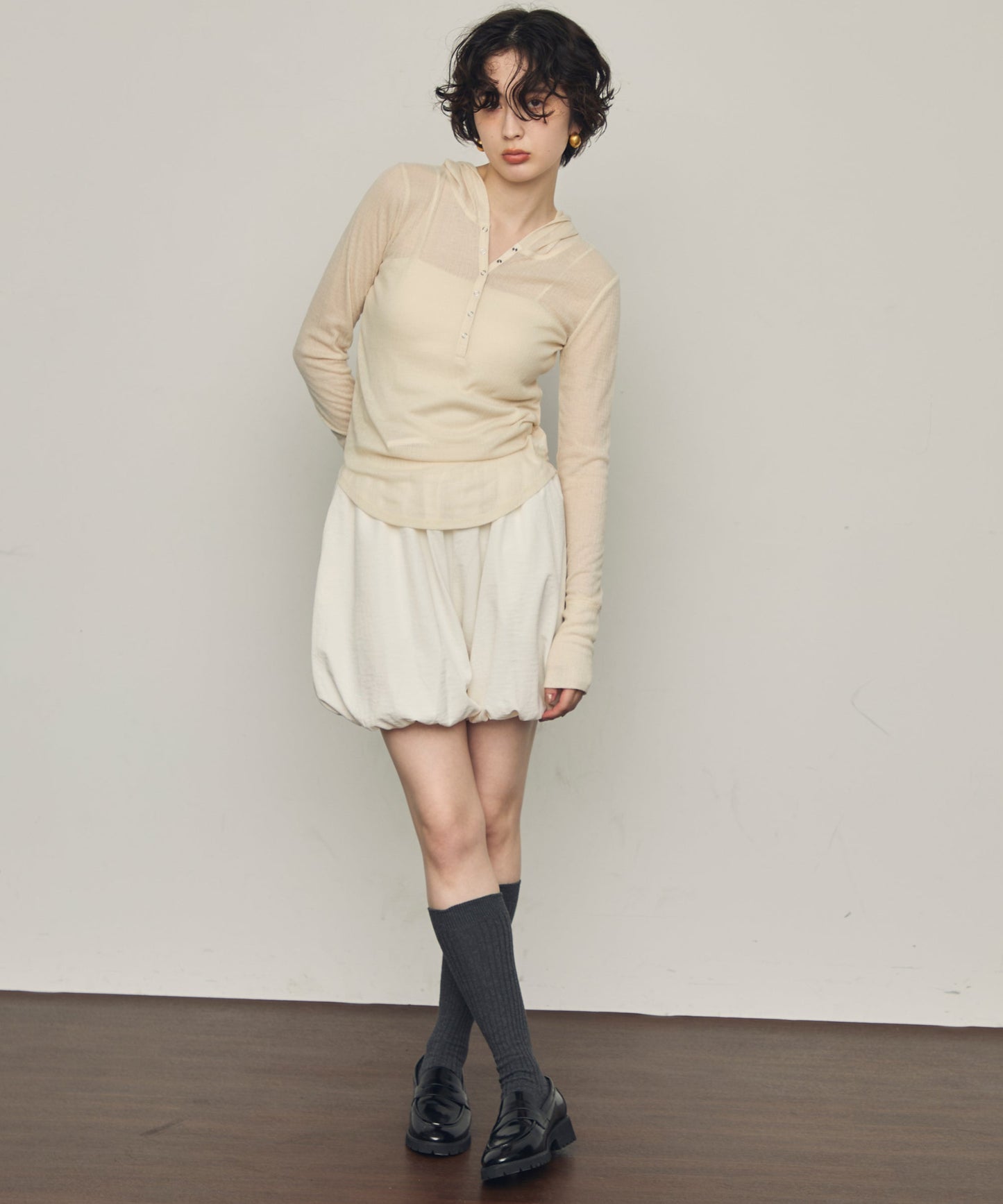 TPUワッシャーバルーンミニパンツ