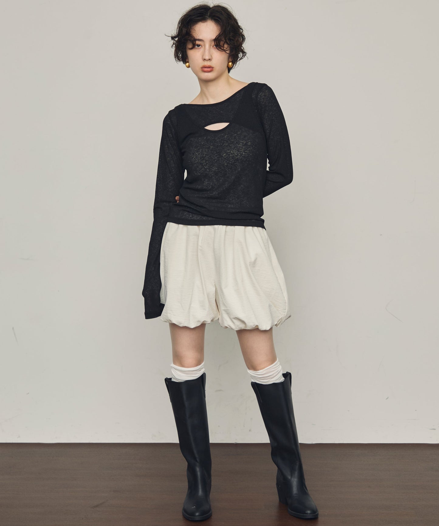 TPUワッシャーバルーンミニパンツ
