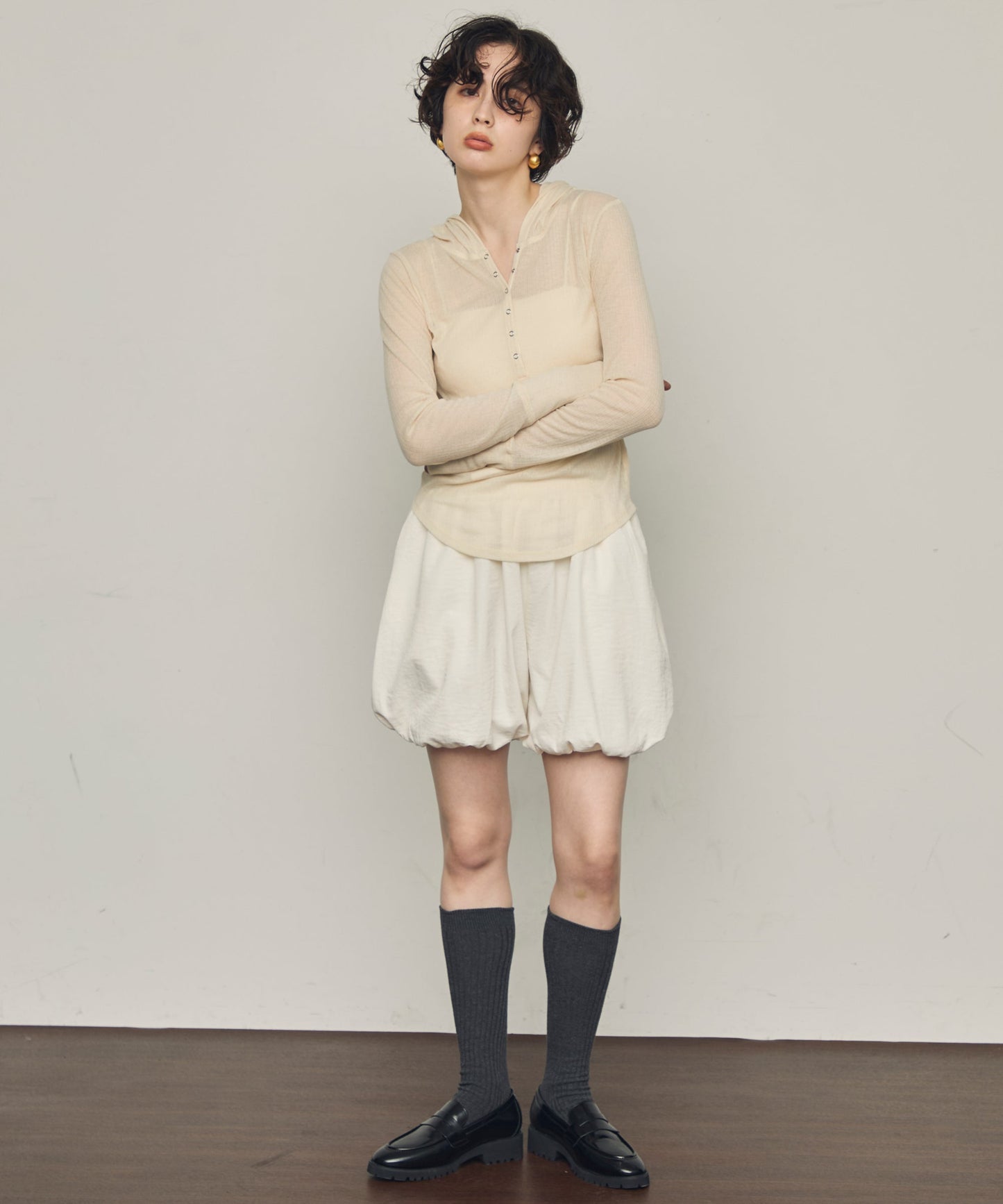 TPUワッシャーバルーンミニパンツ
