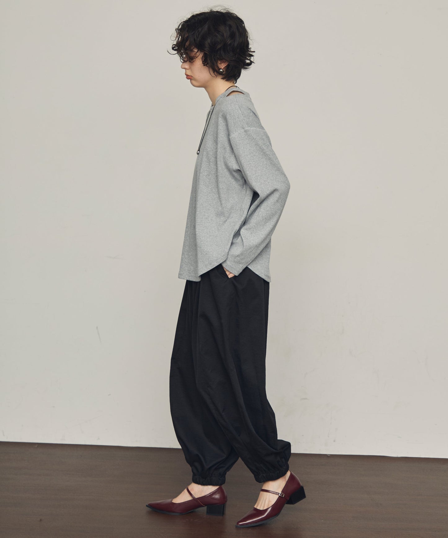 TPUワッシャーバルーンロングパンツ