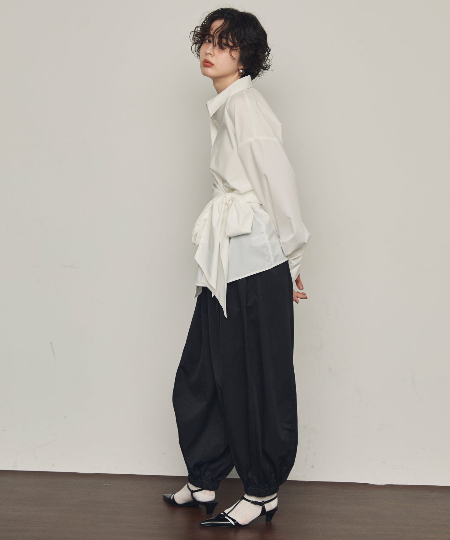 TPUワッシャーバルーンロングパンツ