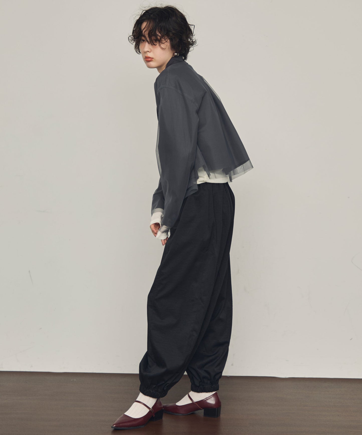 TPUワッシャーバルーンロングパンツ