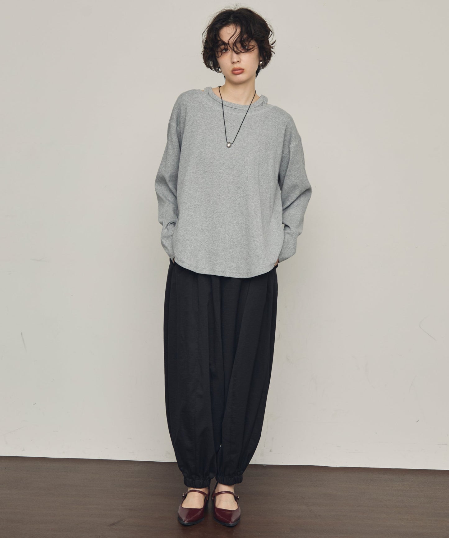 TPUワッシャーバルーンロングパンツ