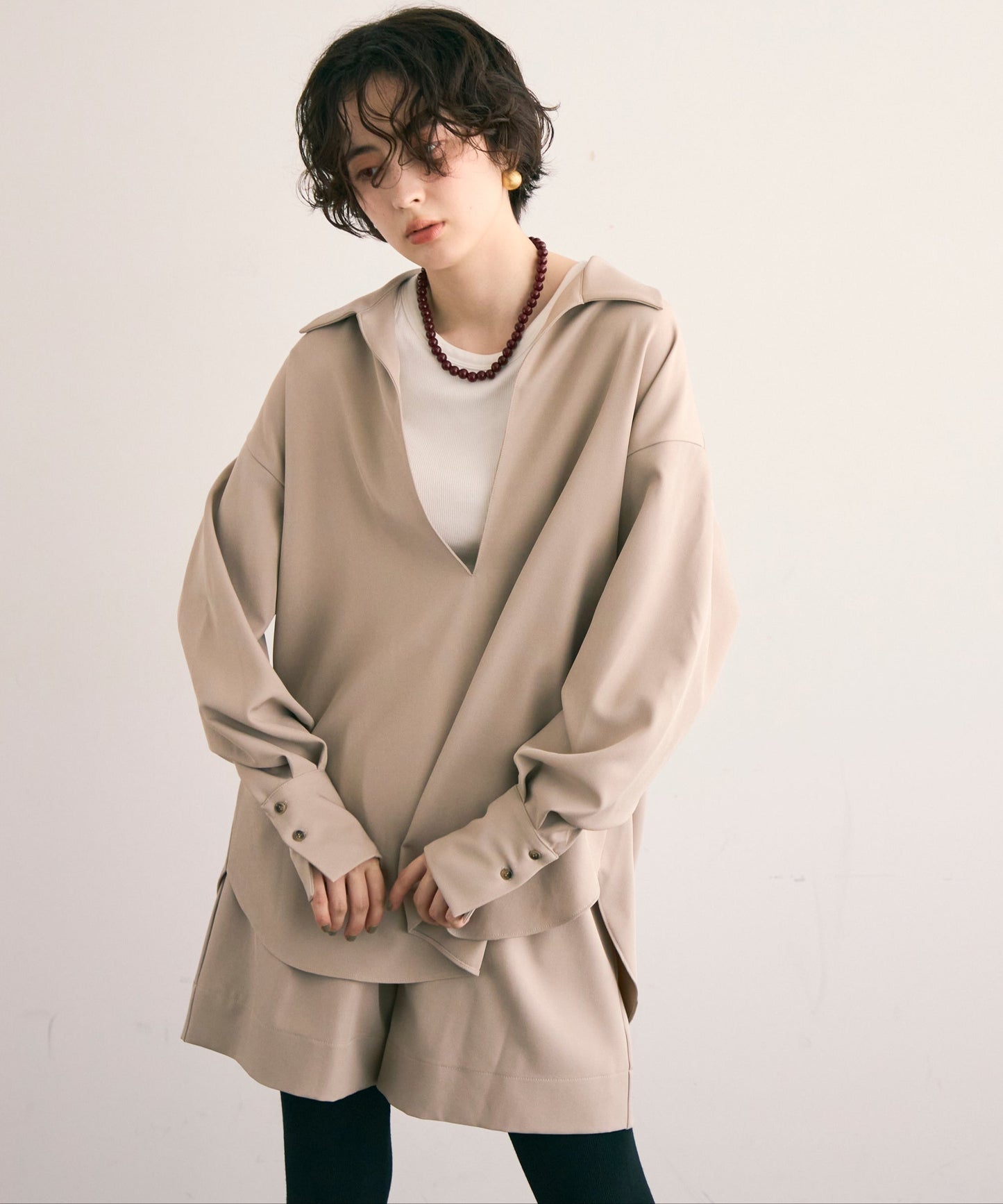 TPUツイルタックハーフパンツ