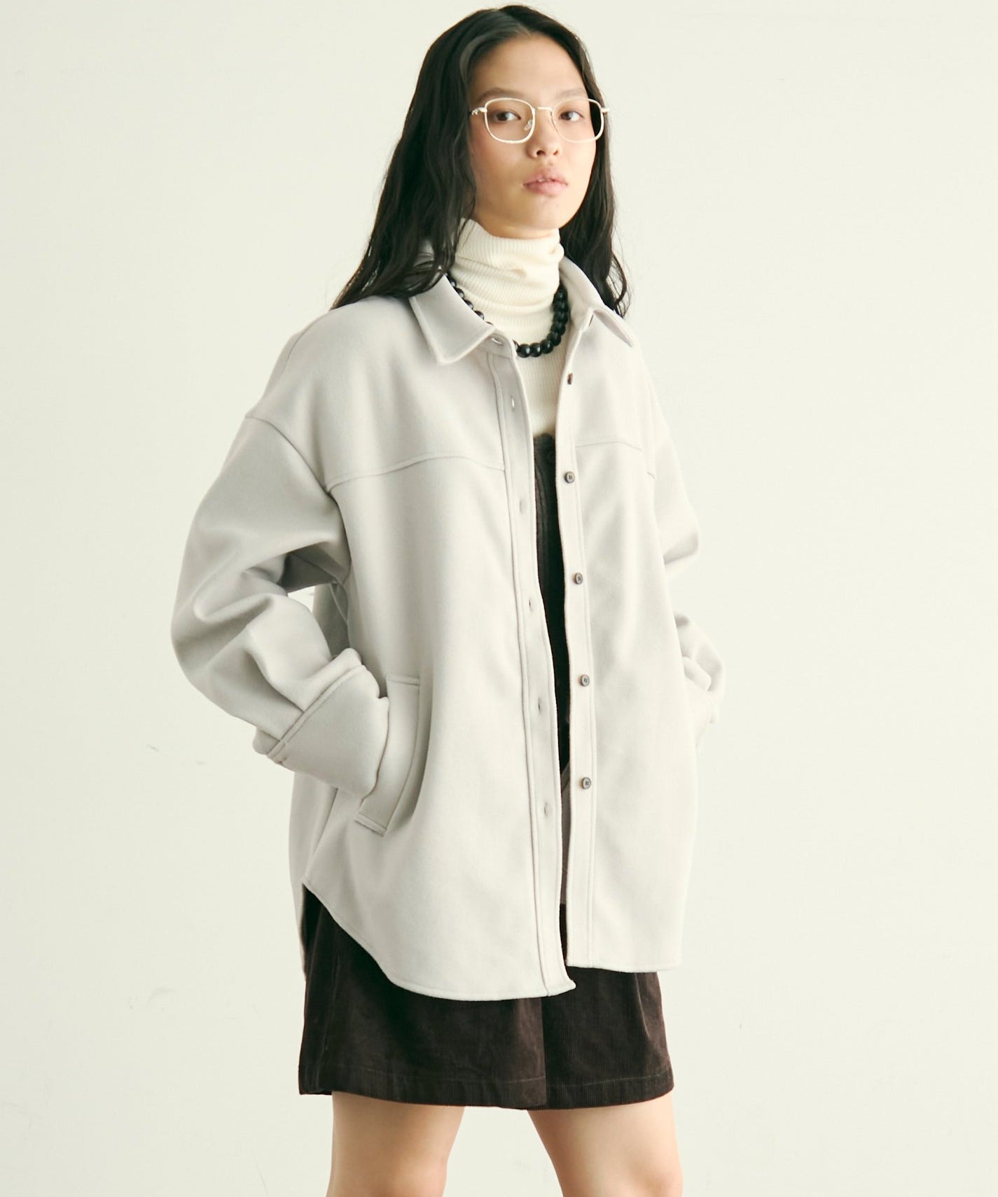 フェイクウールCPOジャケット