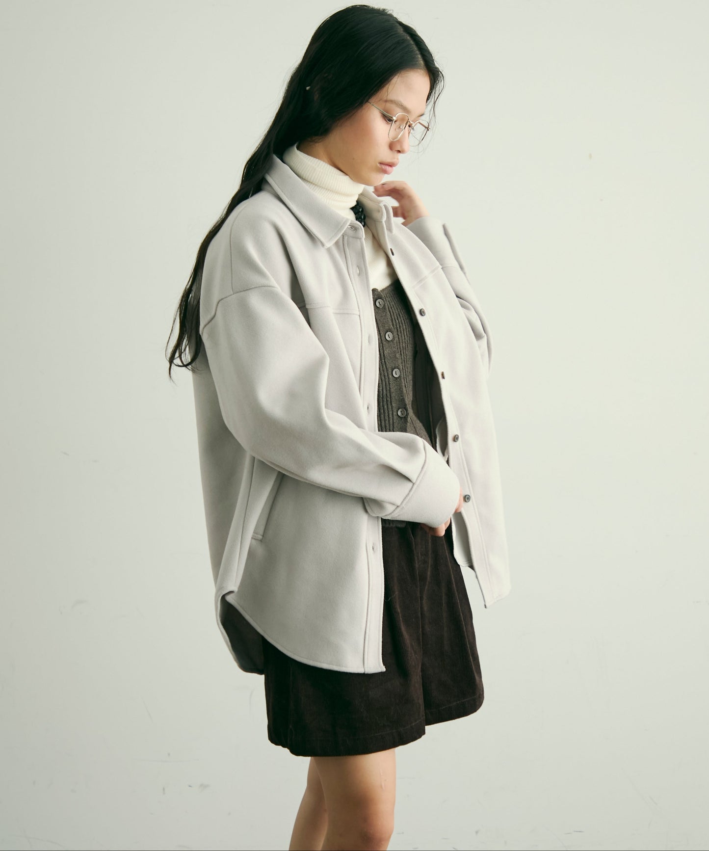 フェイクウールCPOジャケット