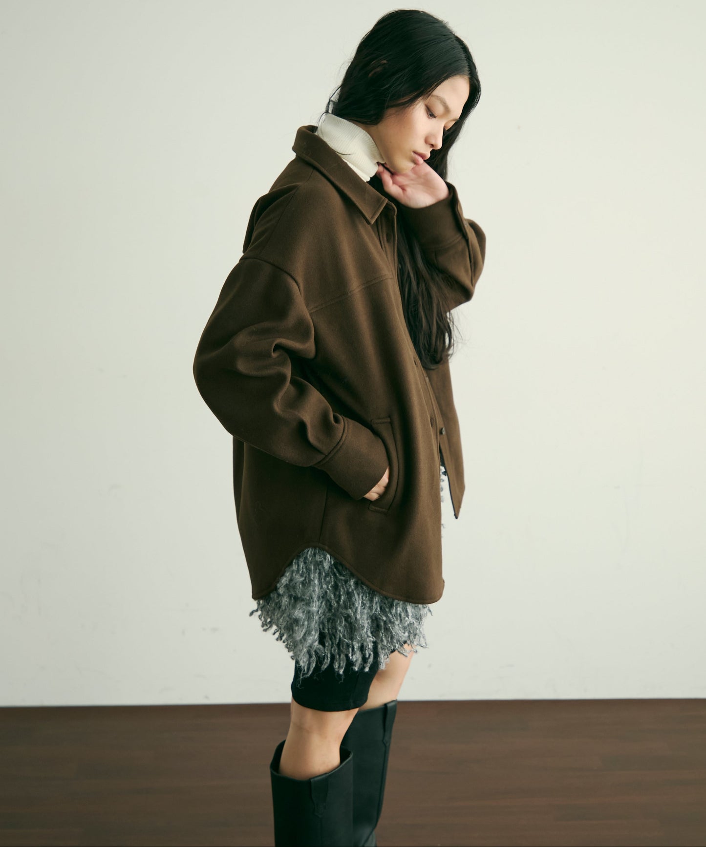 フェイクウールCPOジャケット