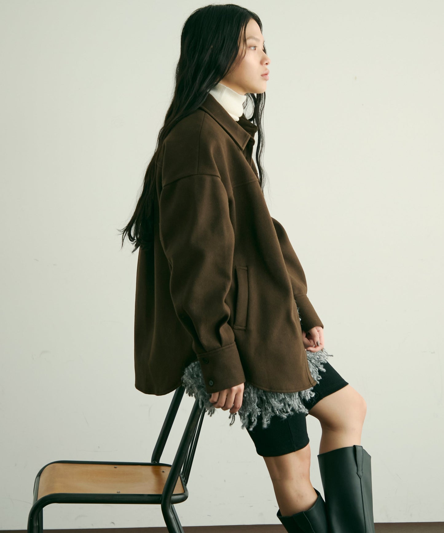 フェイクウールCPOジャケット