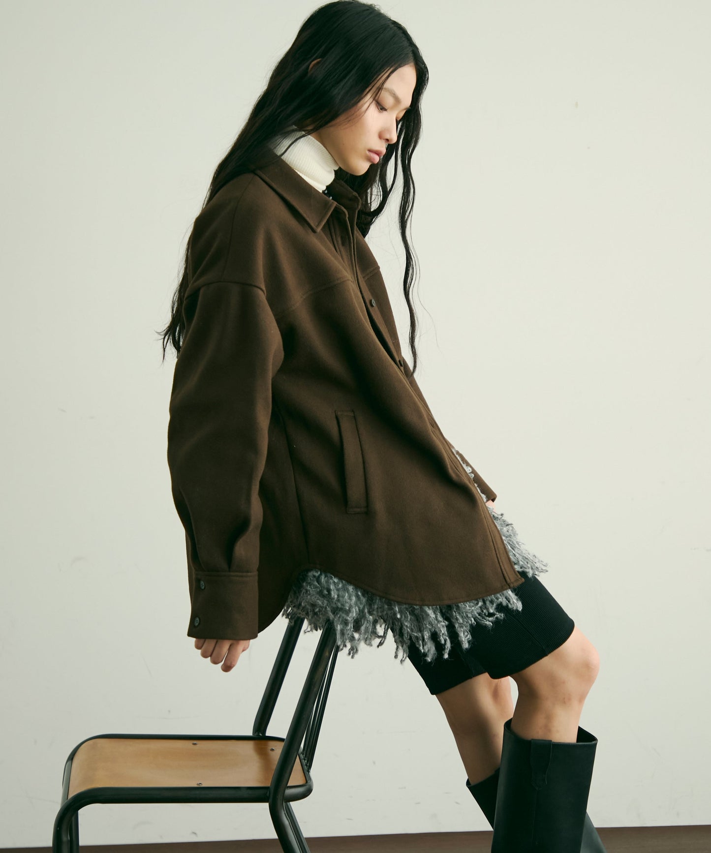 フェイクウールCPOジャケット