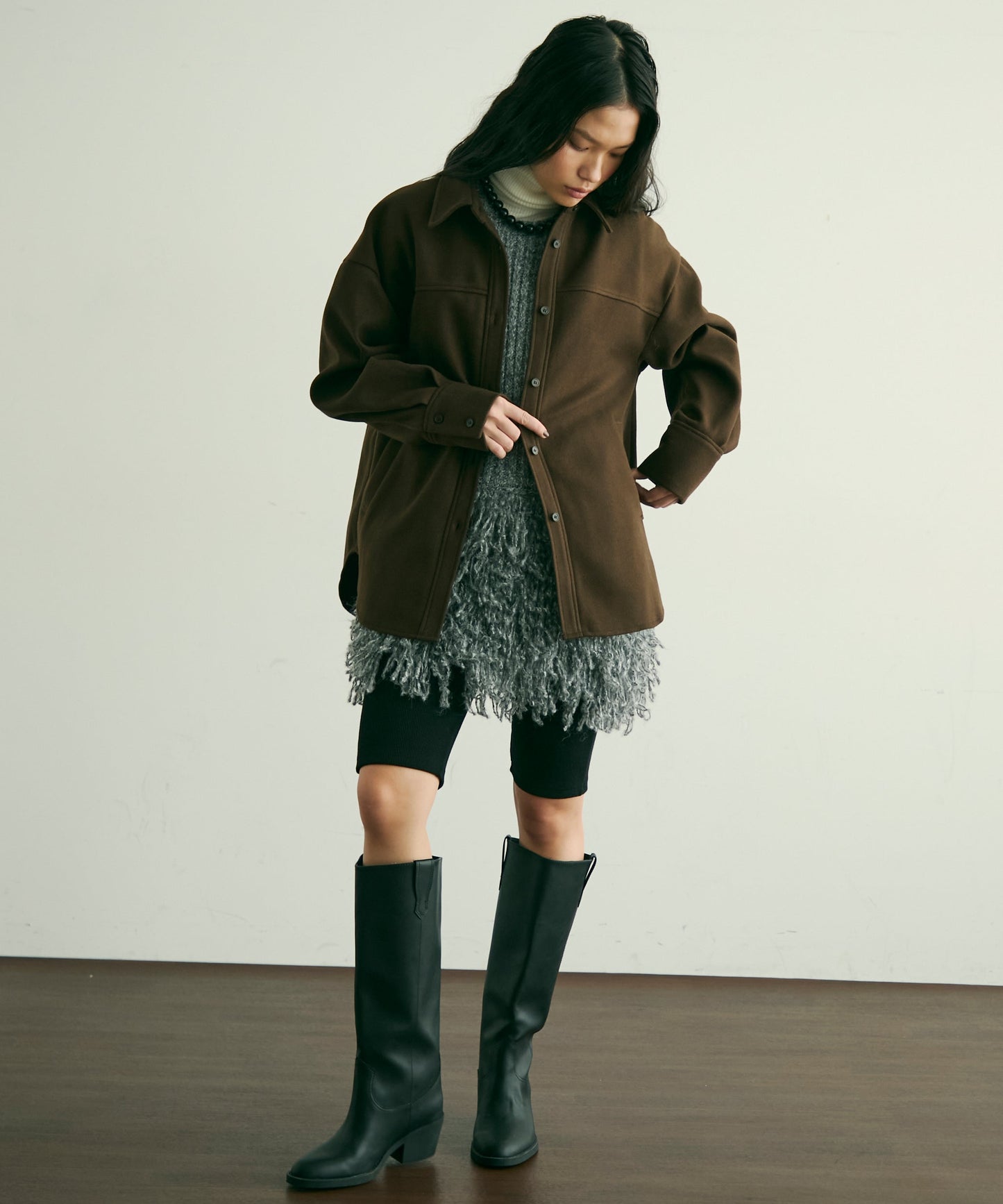 フェイクウールCPOジャケット