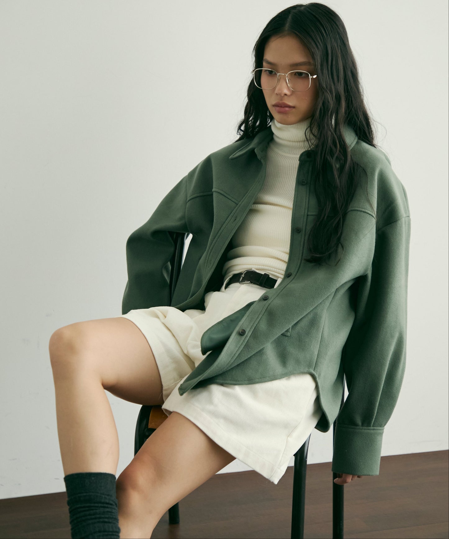 フェイクウールCPOジャケット