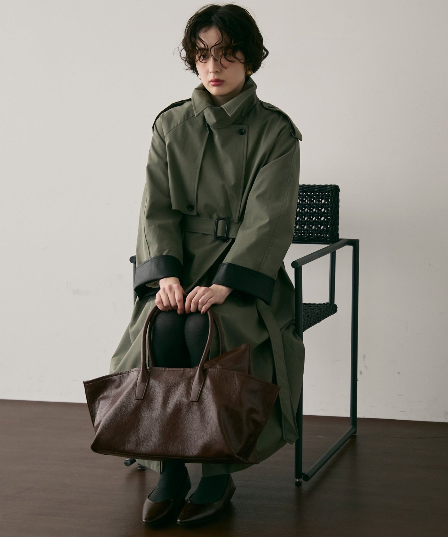 ビーガンレザー2WAYビックBAG