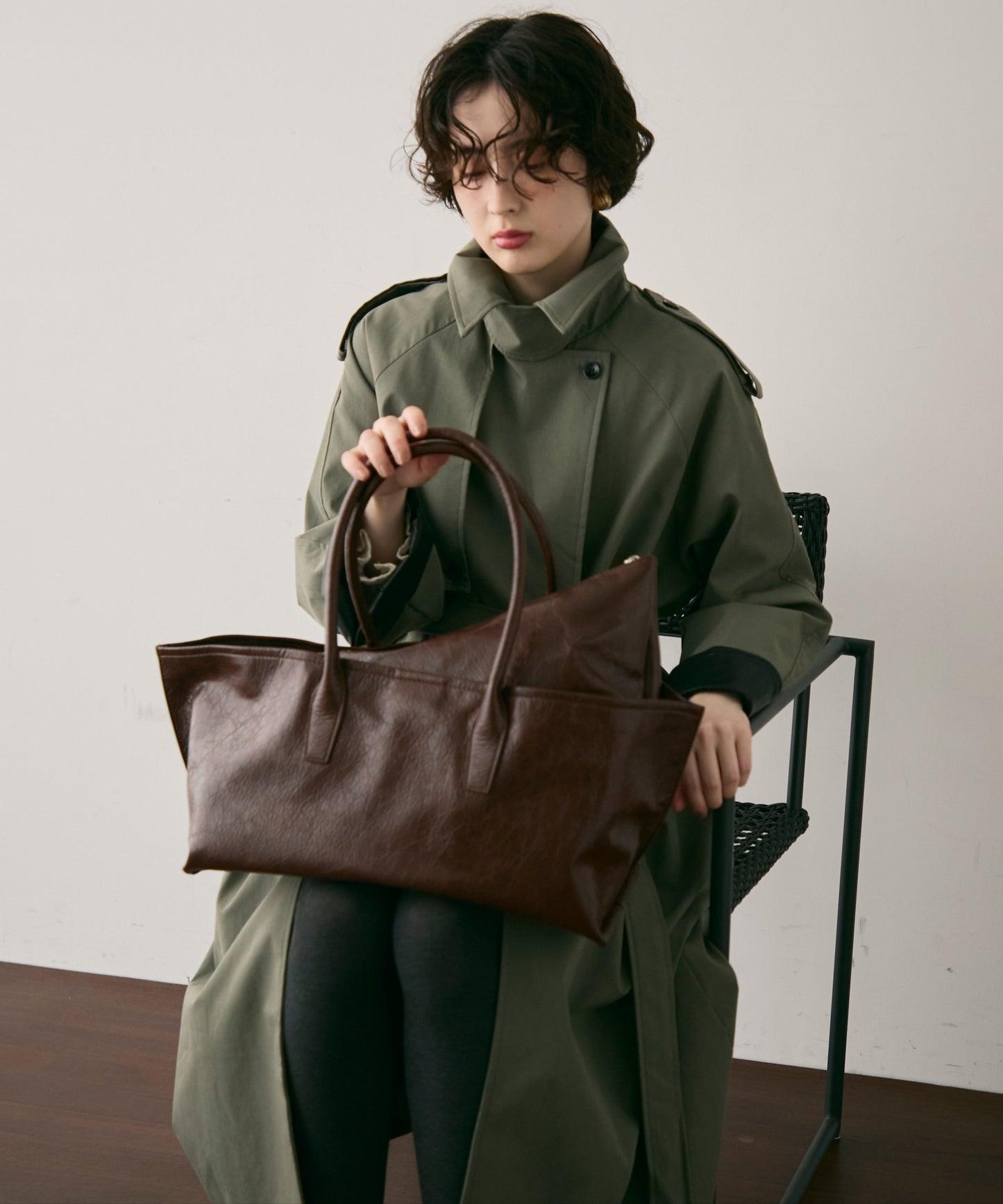 ビーガンレザー2WAYビックBAG