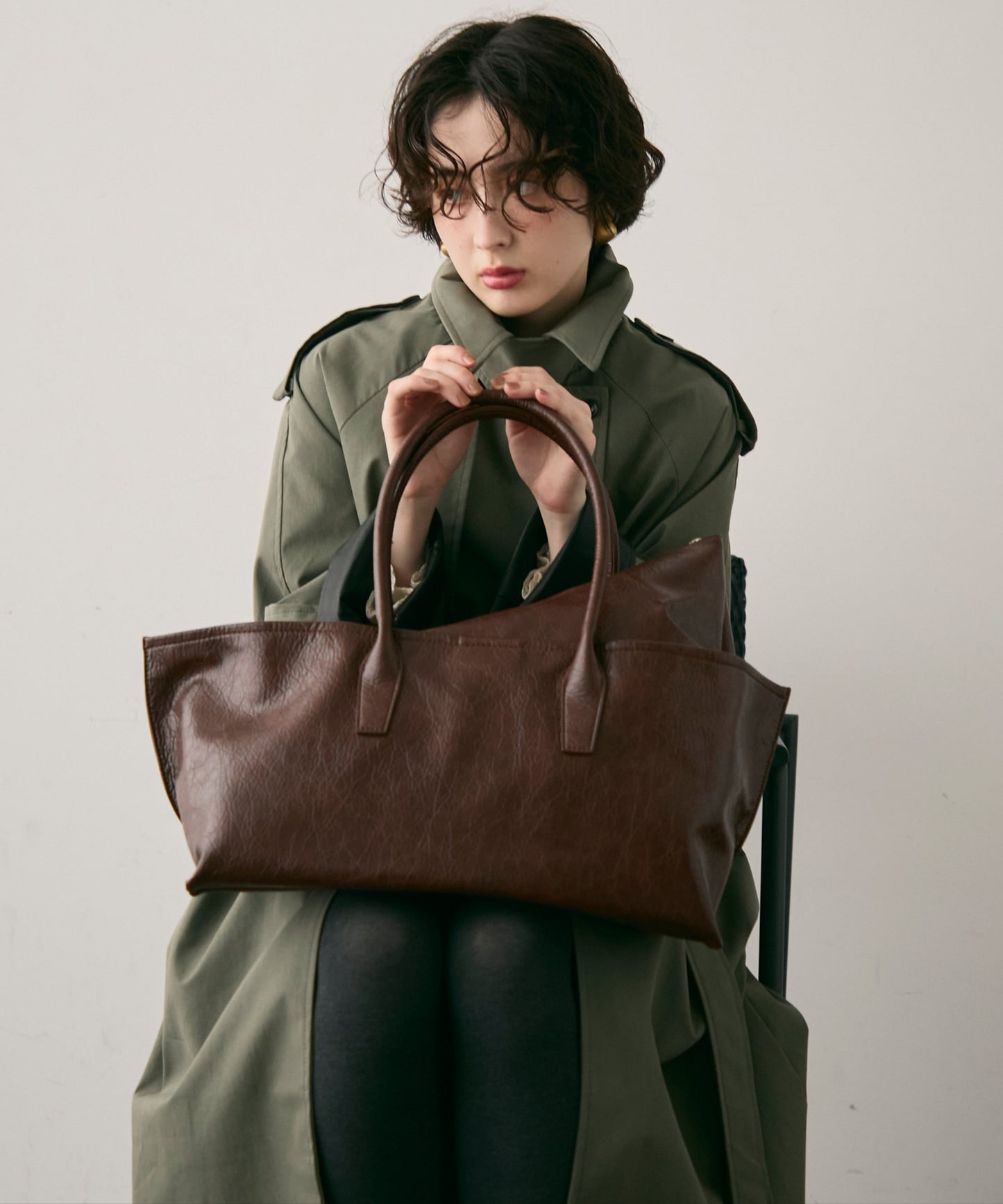 ビーガンレザー2WAYビックBAG
