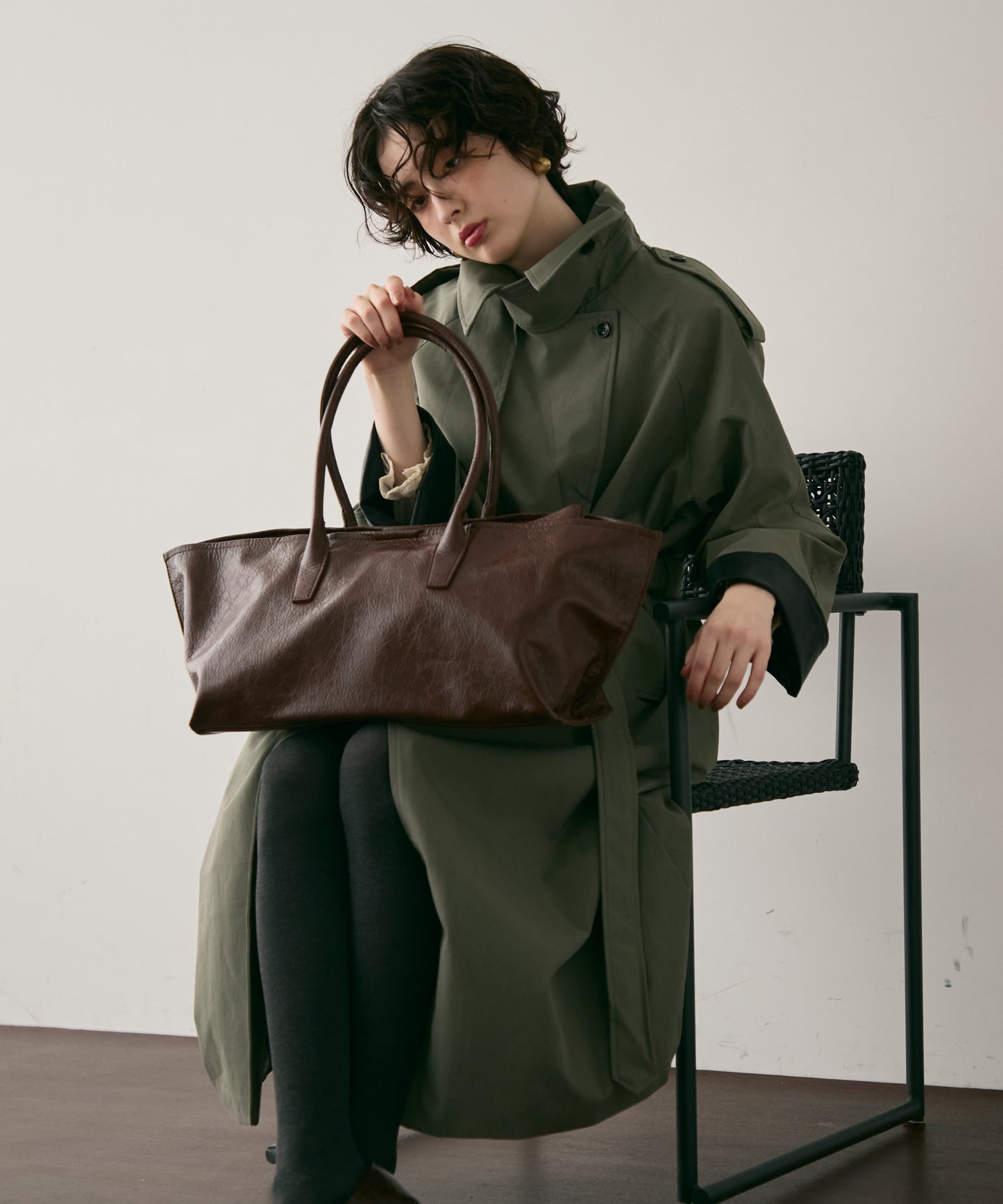 ビーガンレザー2WAYビックBAG